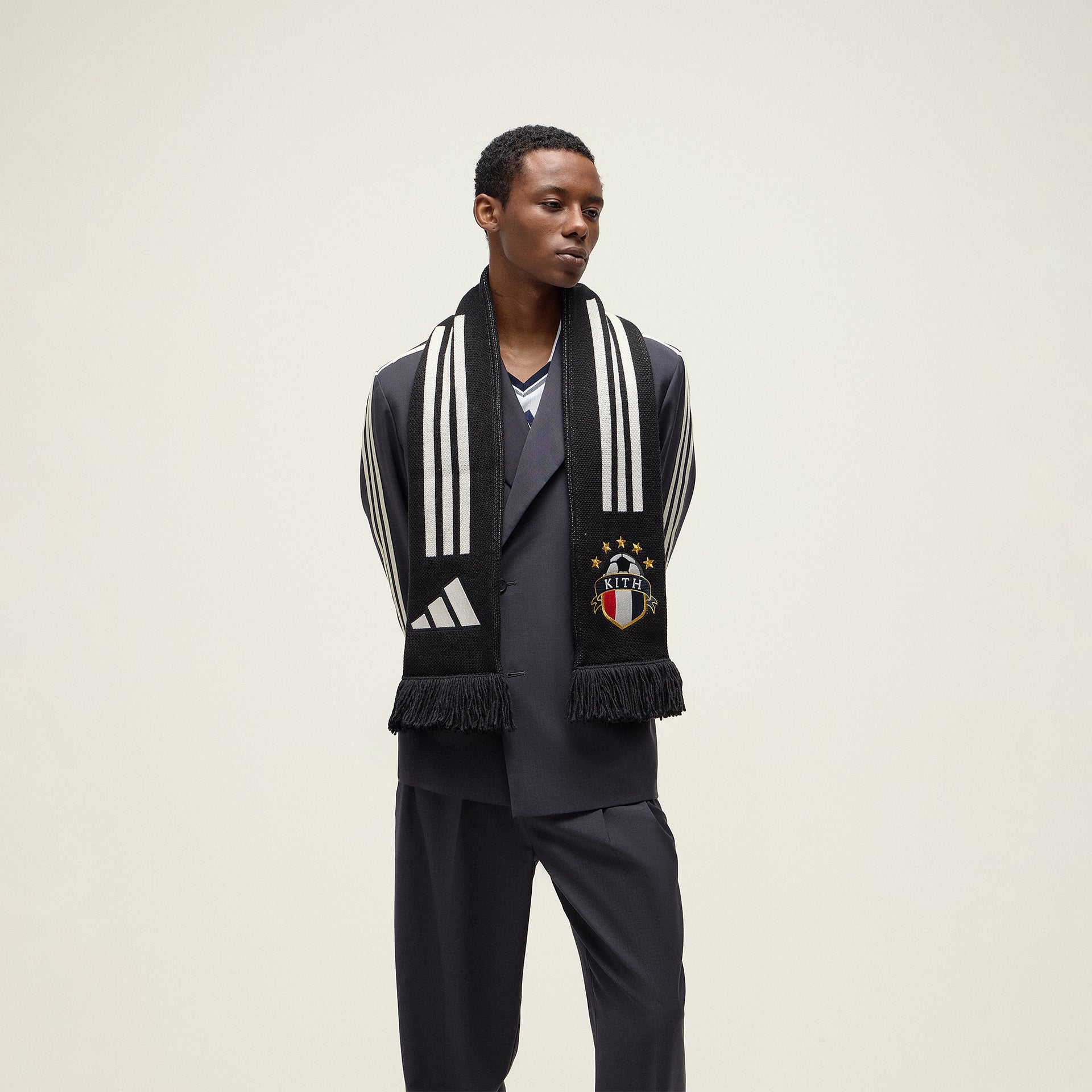 Kith for adidas Football Scarf in Black