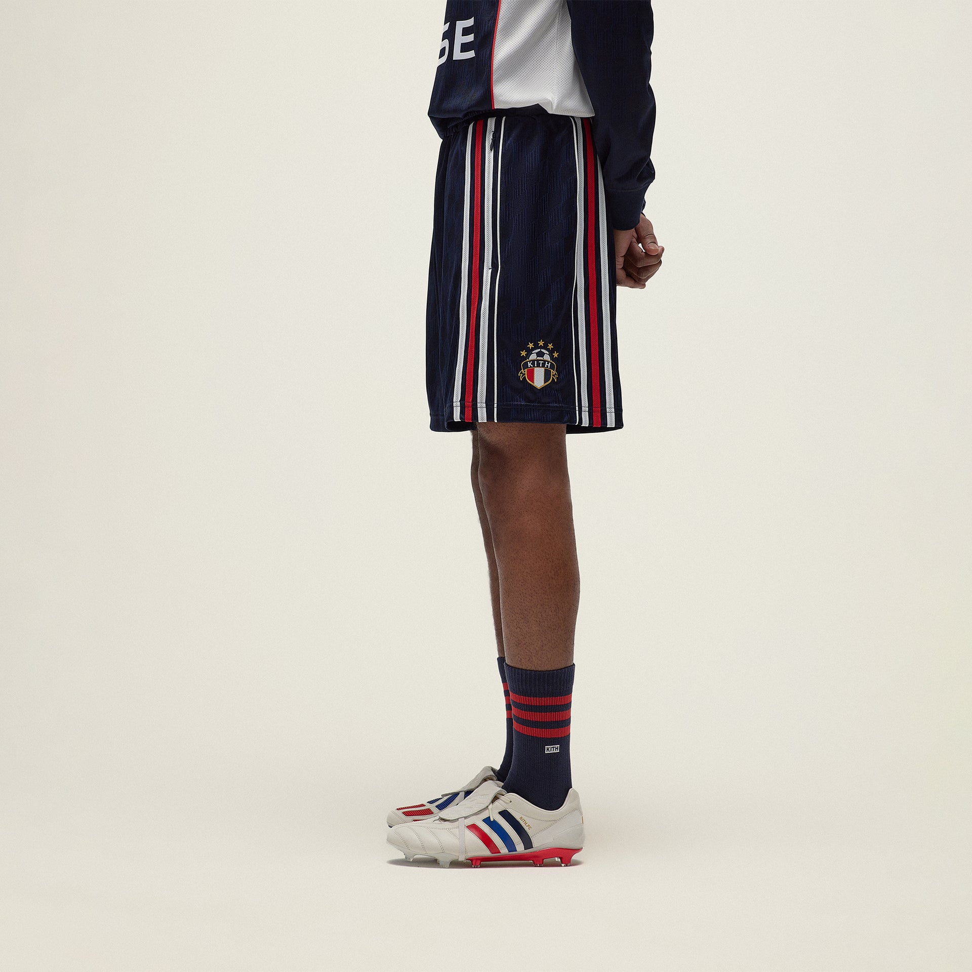 Kith for adidas Football Uniform Short in Legend Ink