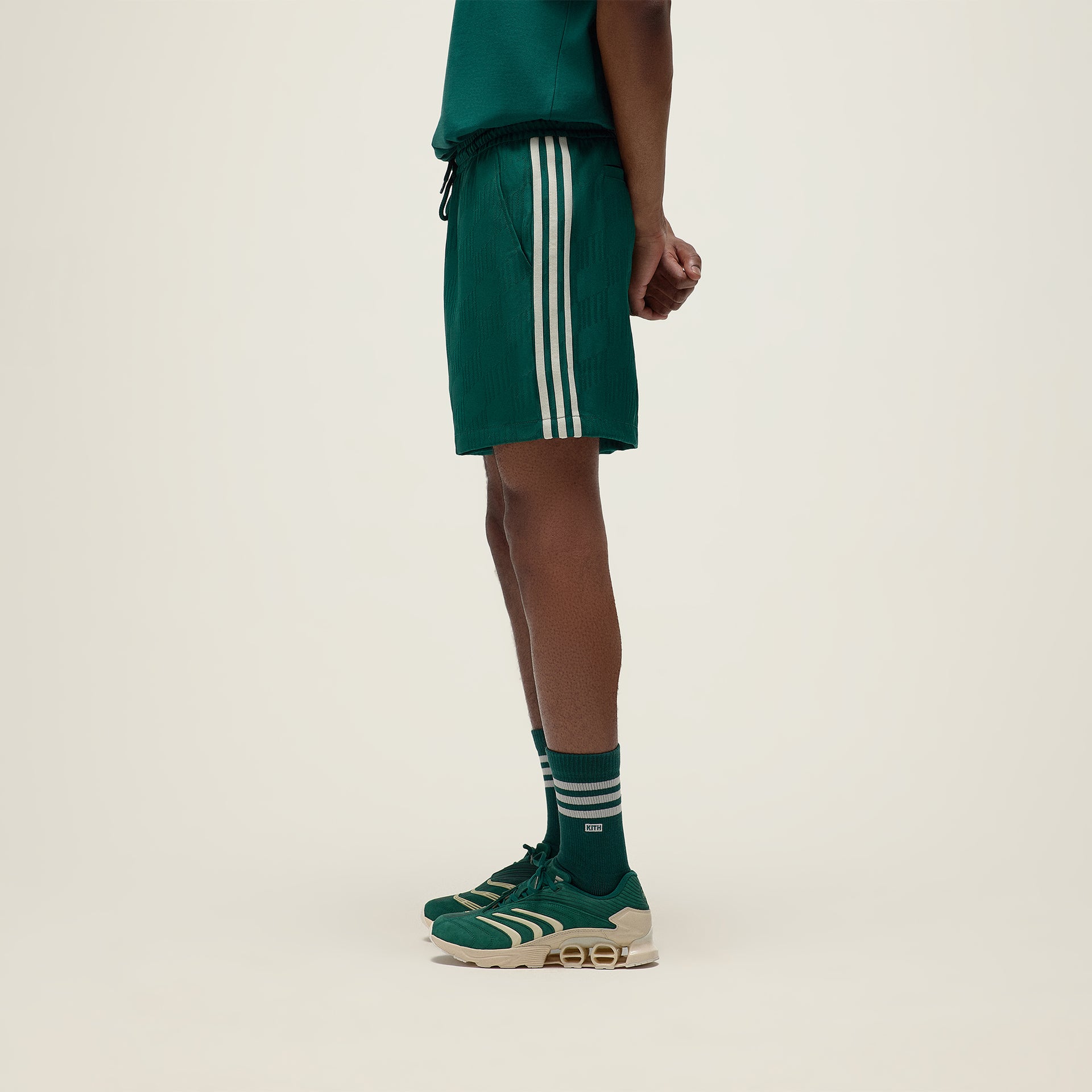Kith for adidas Football Jacquard Short in Green