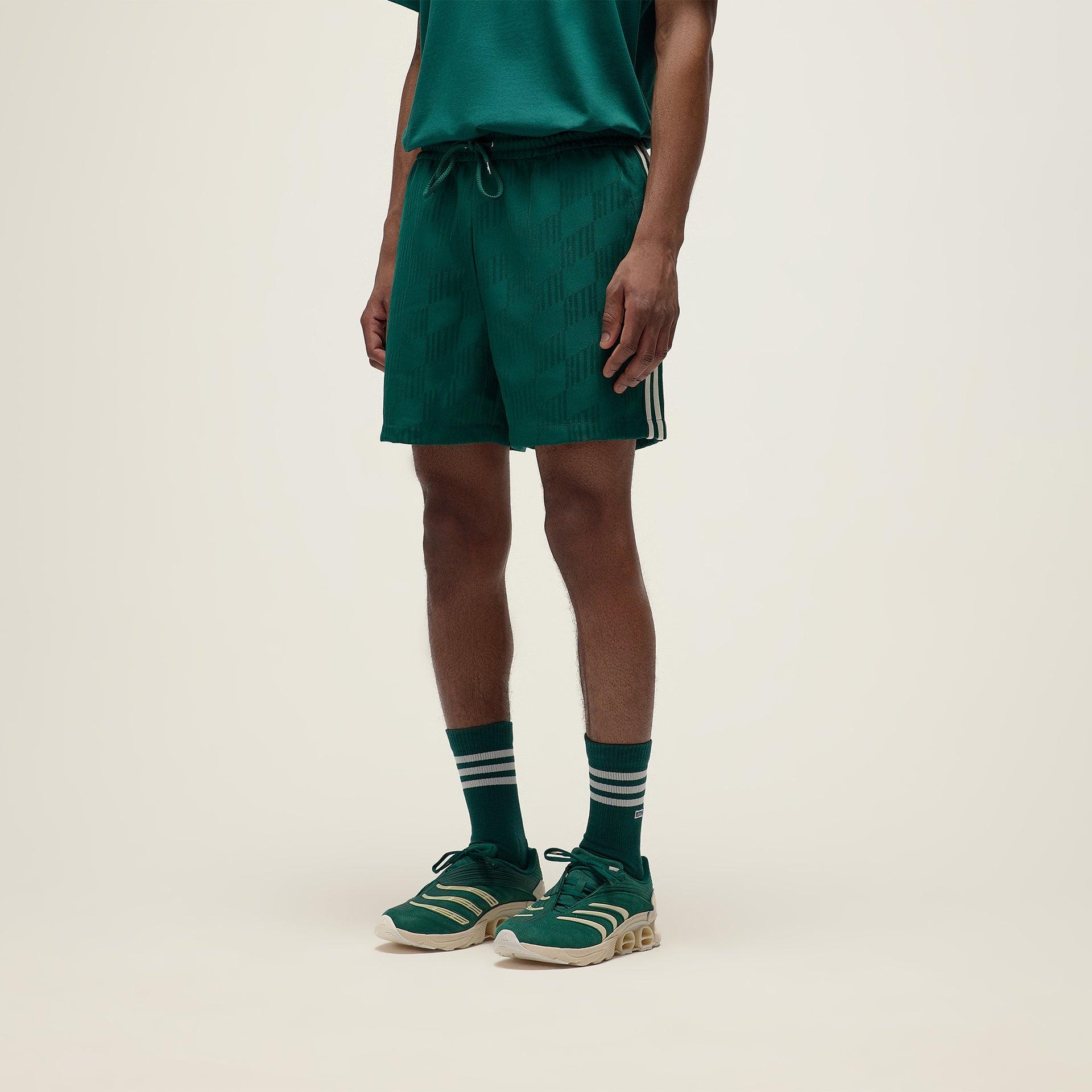 Kith for adidas Football Jacquard Short in Green