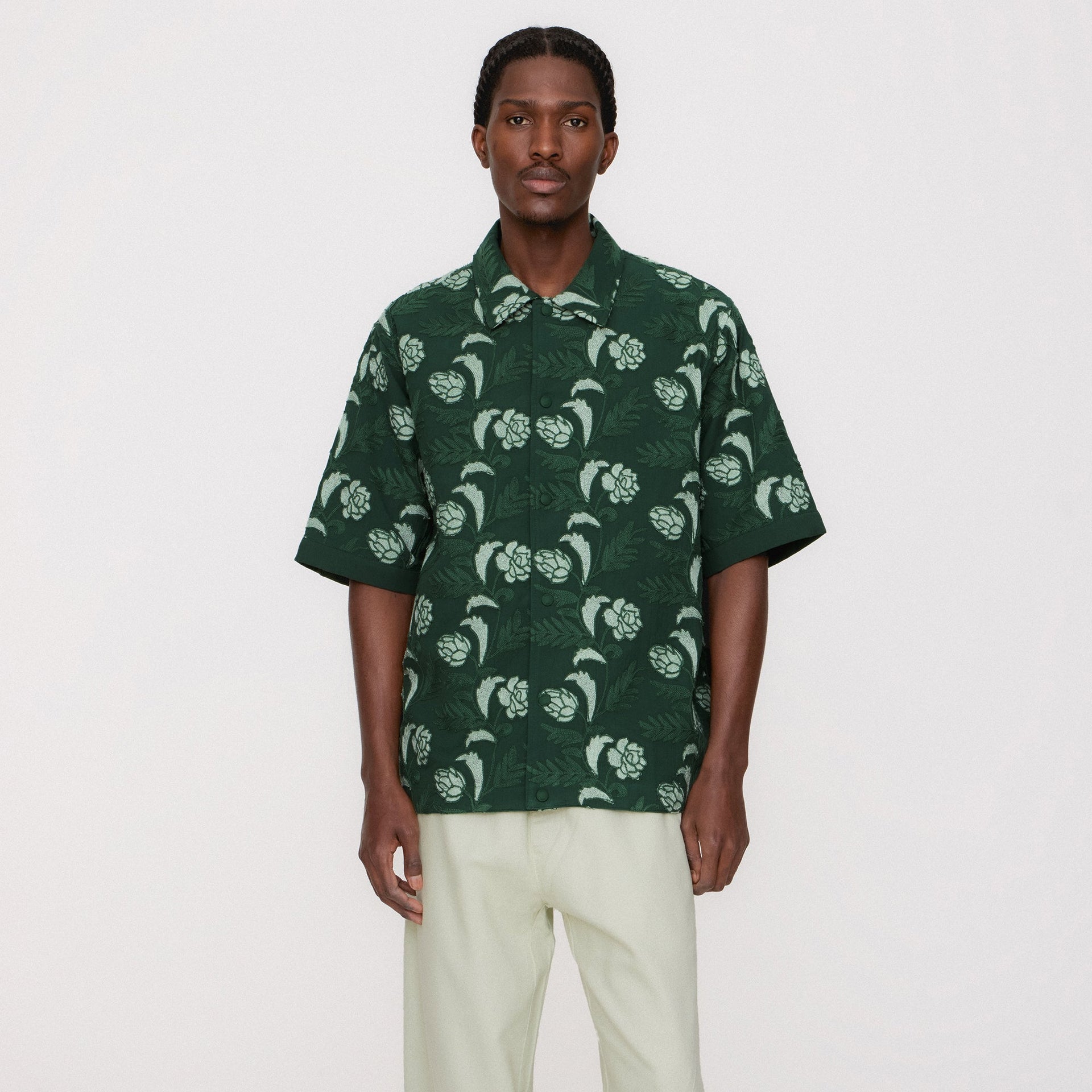 Kith Embroidered Floral Woodpoint Shirt - Vitality PH