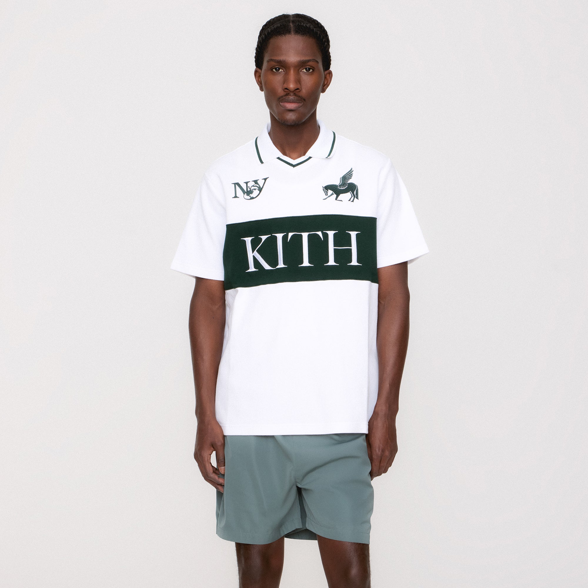 【KITH NYC】Kith Leon レース ショートスリーブ コンボジャージ KITHNYC】Leon 半袖レースコンボジャージ (KITH NYC/Tシャツ