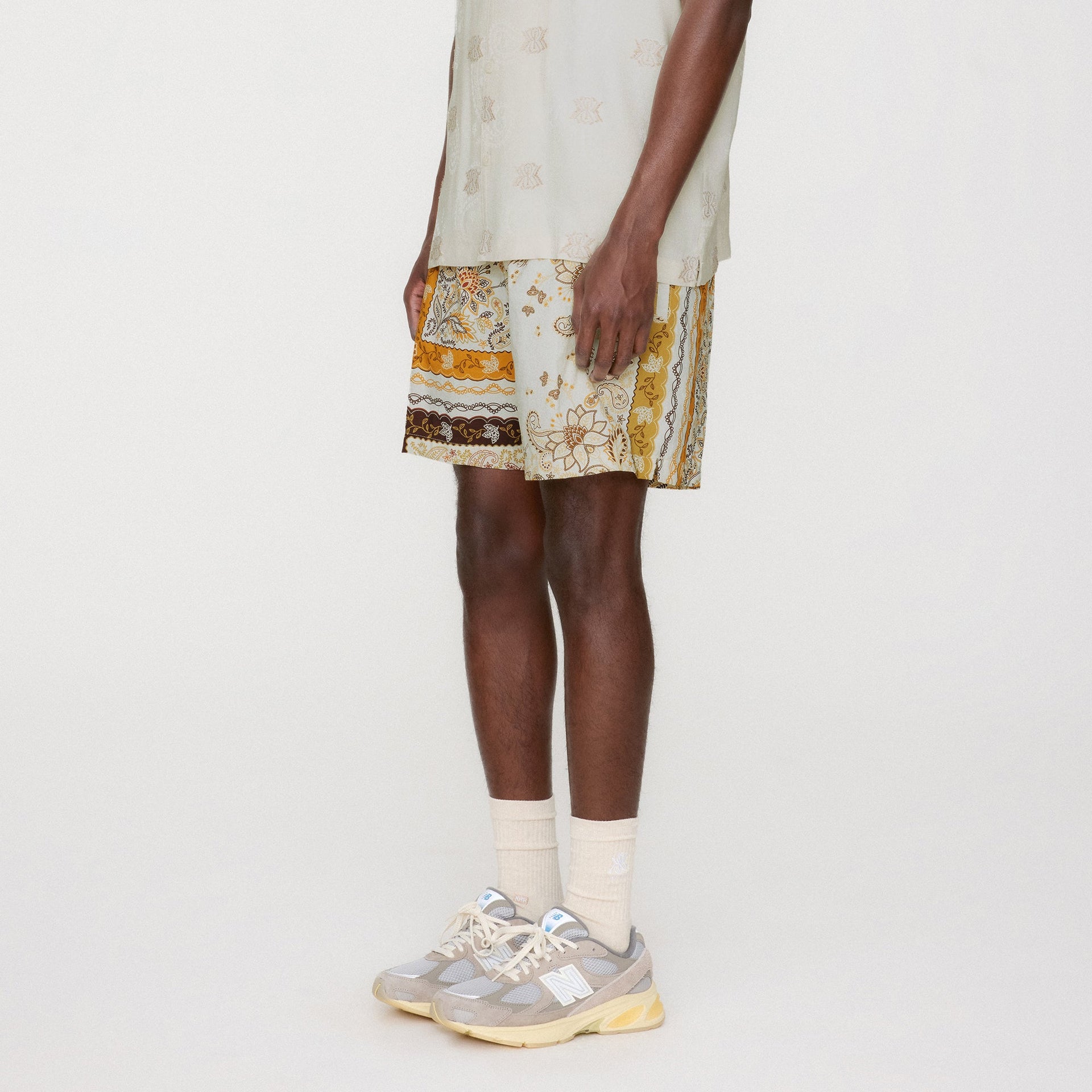 Kith Panelled Bandana Ashton Swim Short - Sandrift PH