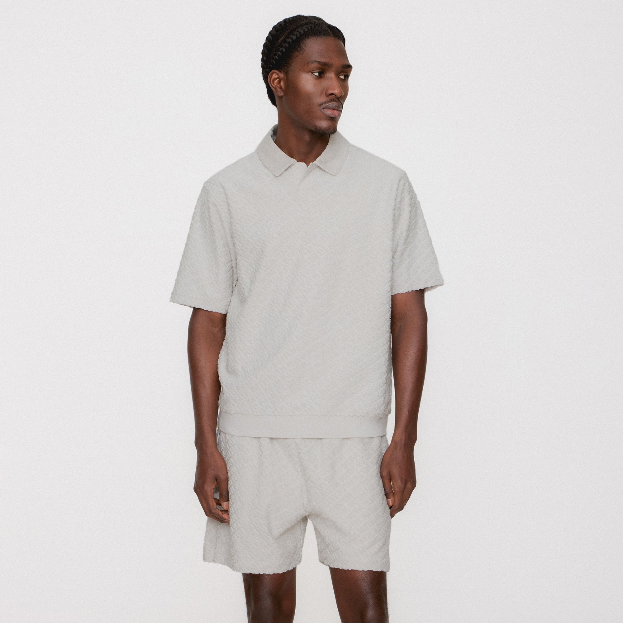 Kith Monogram Terry Graham Short - Concrete