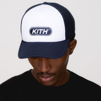 Kith Poly Foam Fast Logo Patch Nolan Trucker Hat - Nocturnal