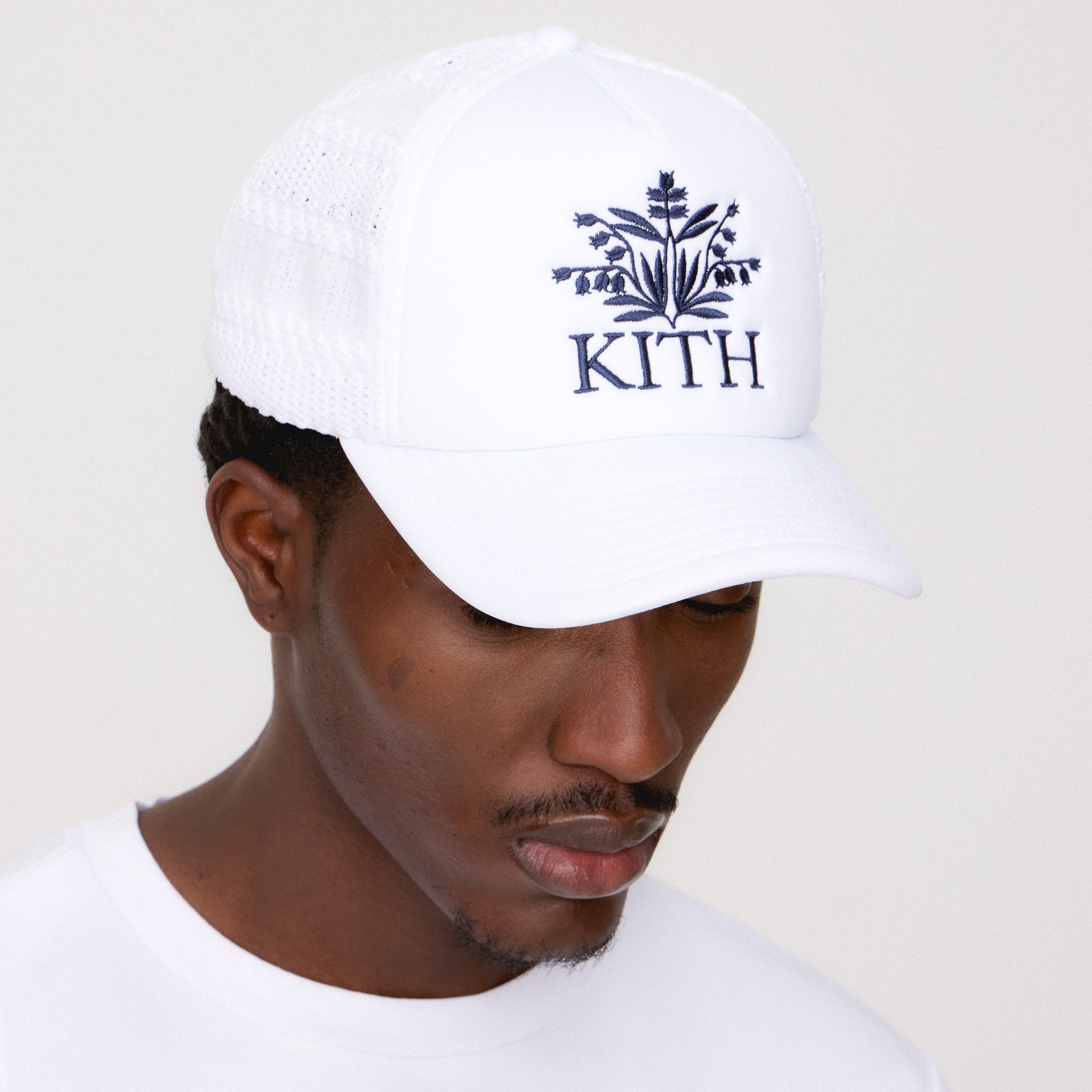 Kith Lace Poly Foam Nolan Trucker Hat - White