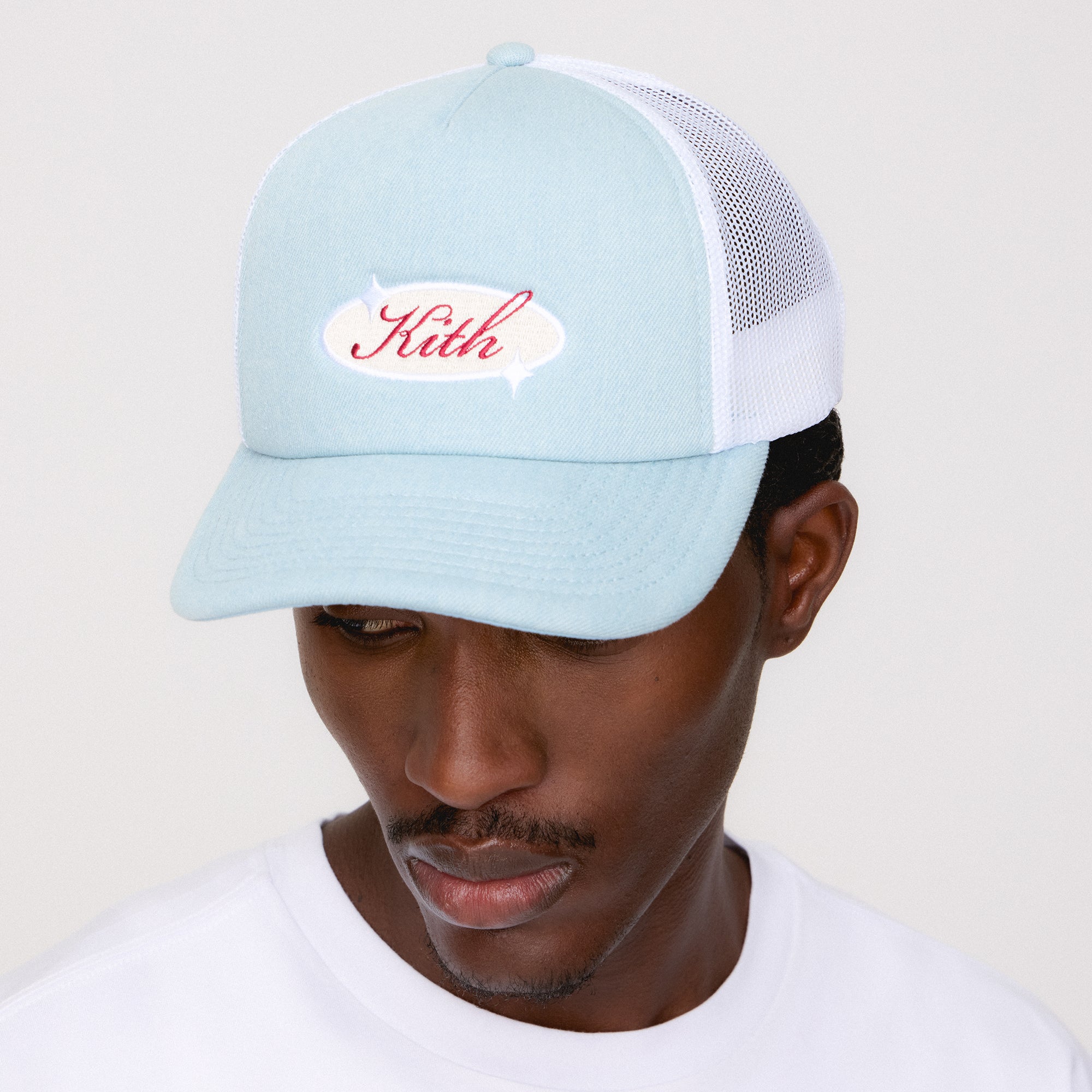 Kith Denim Nolan Trucker Hat - Light Indigo