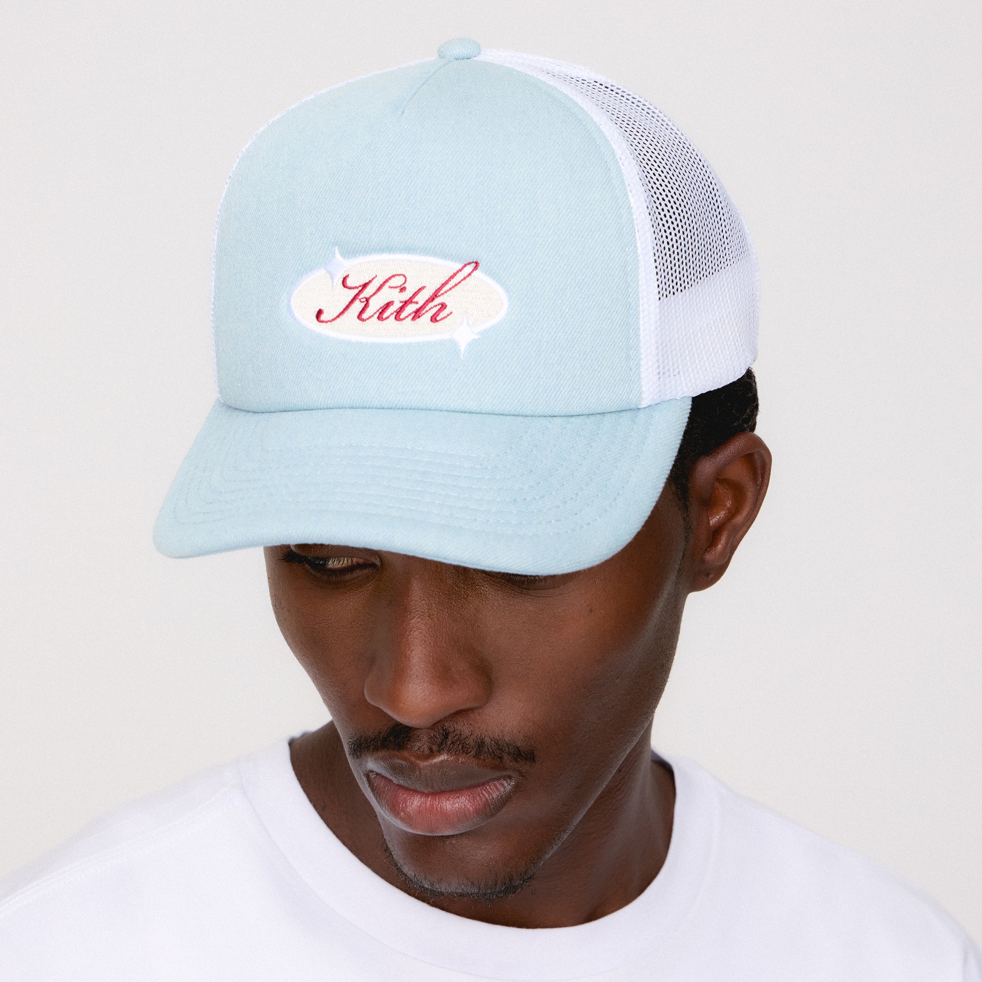 Kith Denim Nolan Trucker Hat - Light Indigo