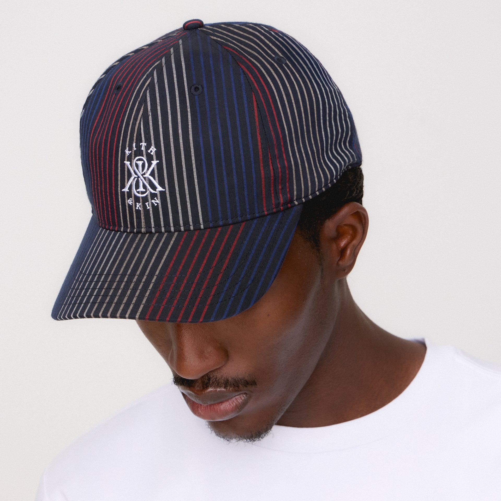 Kith Seersucker Aaron Classic Cap - Nocturnal