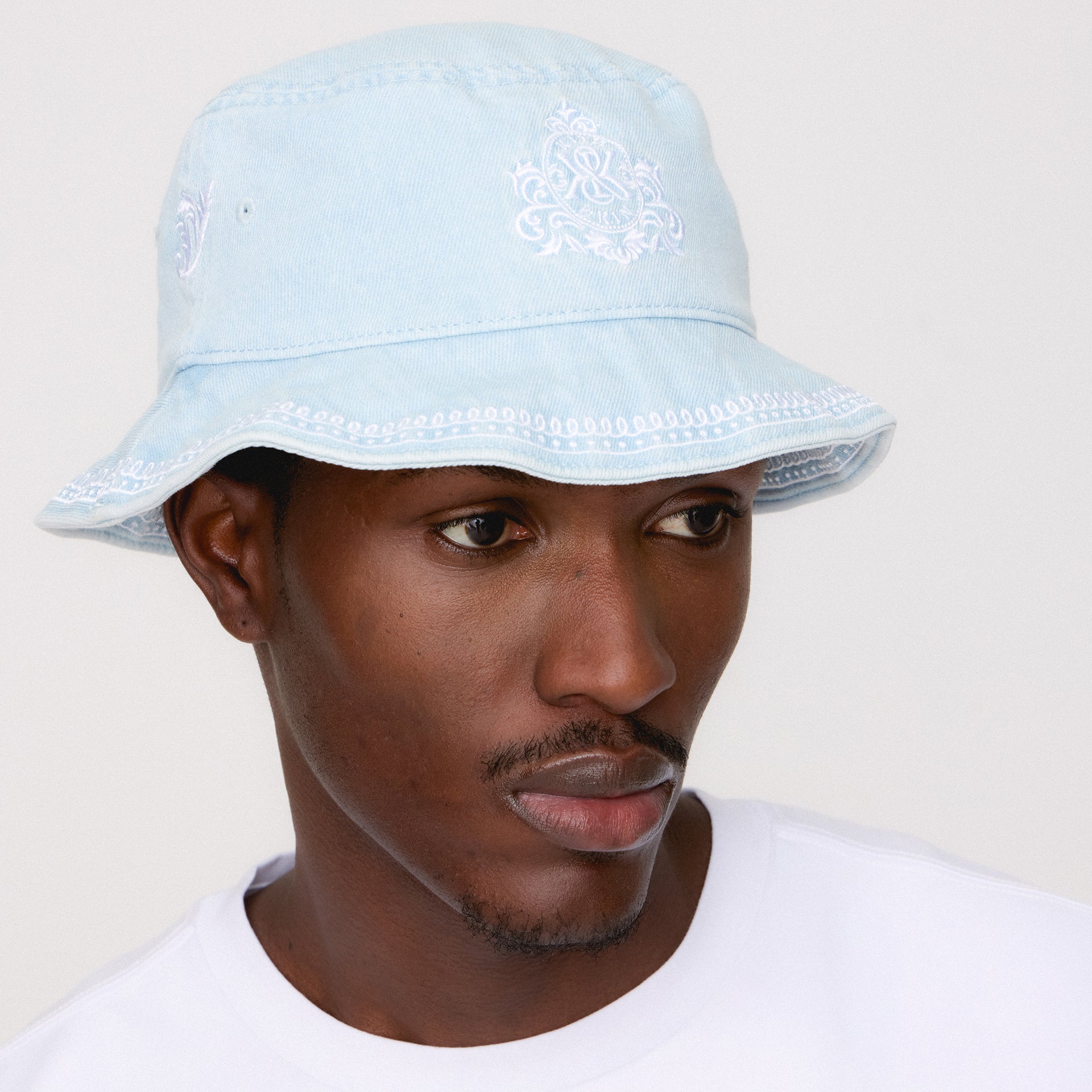 Kith Denim Twill Dawson Bucket Hat - Light Indigo