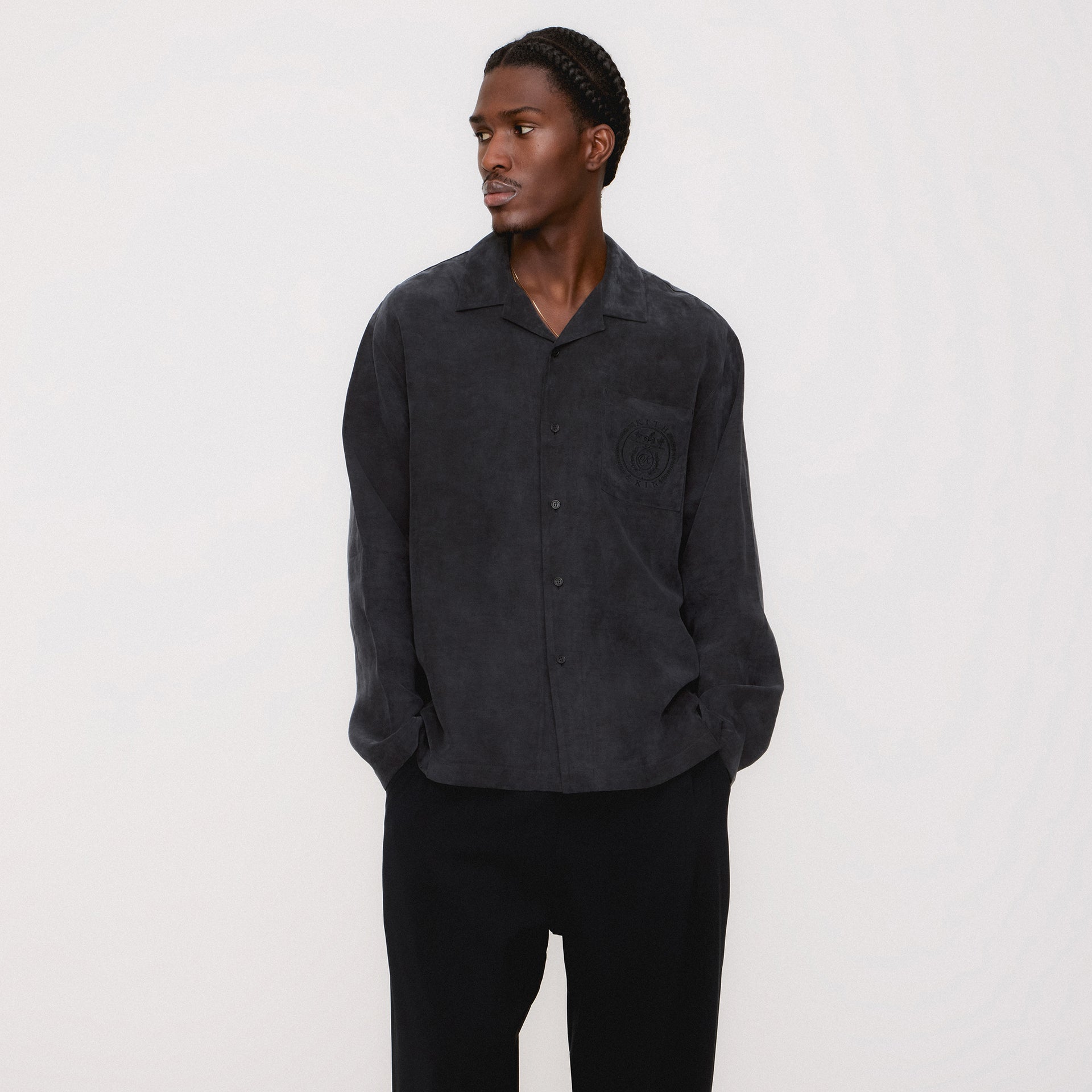 Kith Adonis Camp Collar Shirt - Black