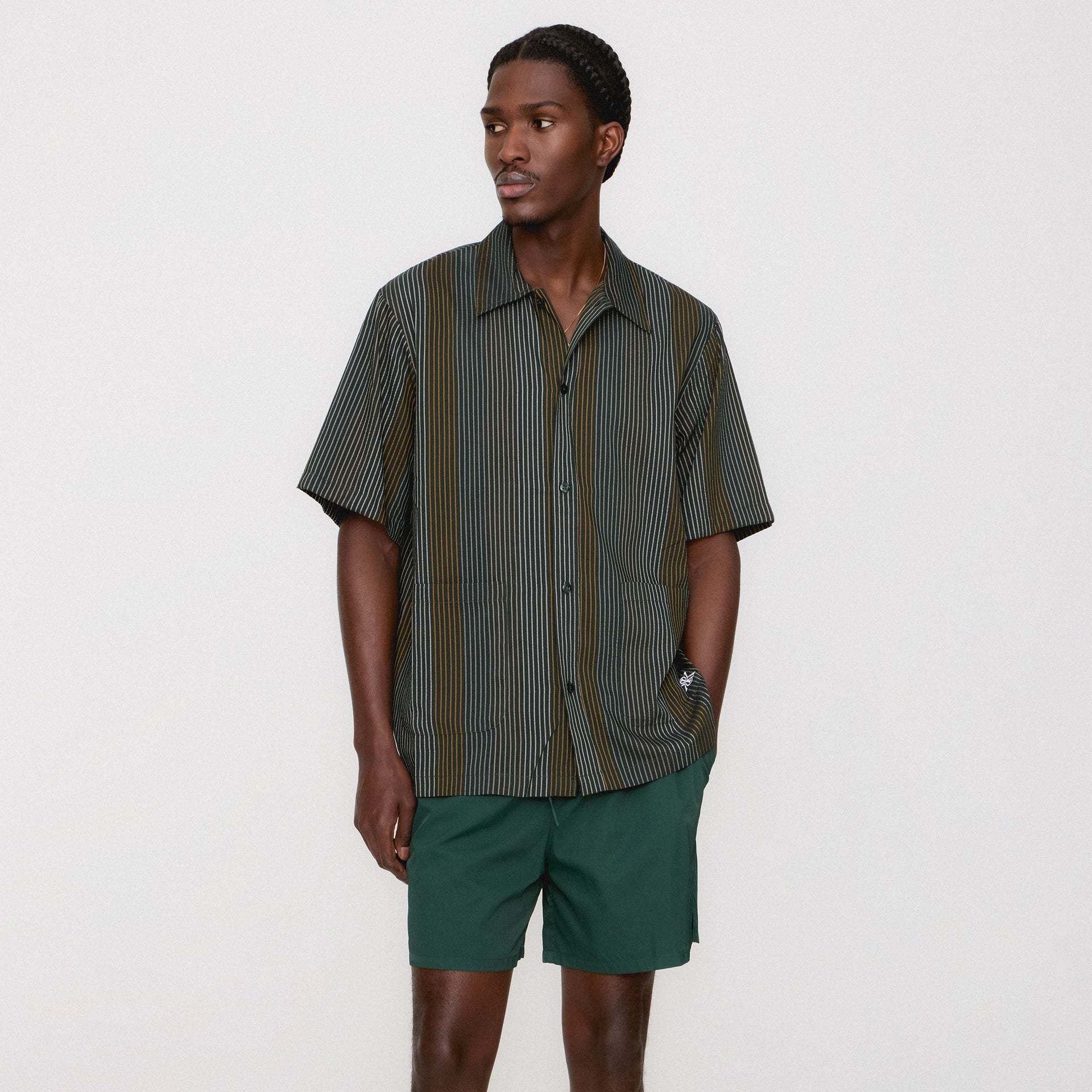 Kith Seersucker Boxy Collared Overshirt - Stadium PH