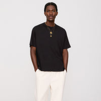 &Kin Pima Jersey Alex Boxy Tee - Black