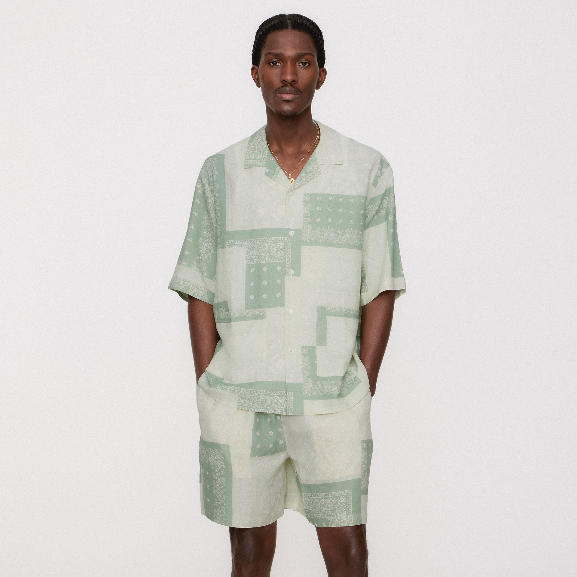 Kith Silk Lyocell Bandana Reade Shirt - Realm
