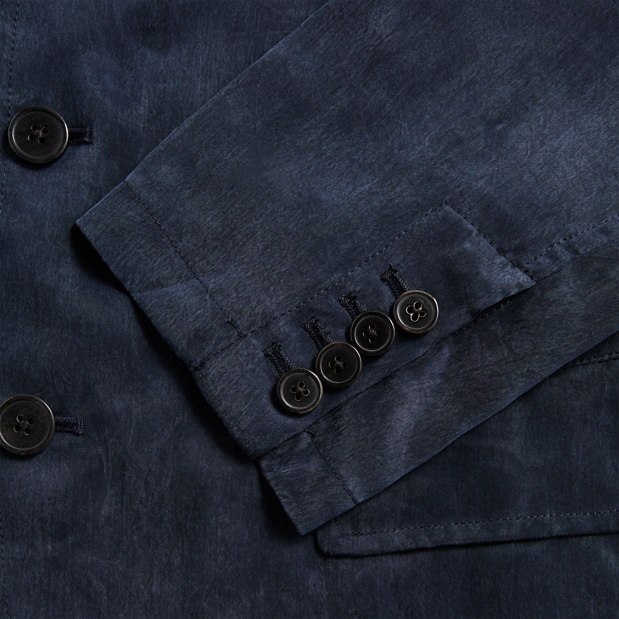 Dries Van Noten Sand Washed Cupro Jacket - Navy – Kith