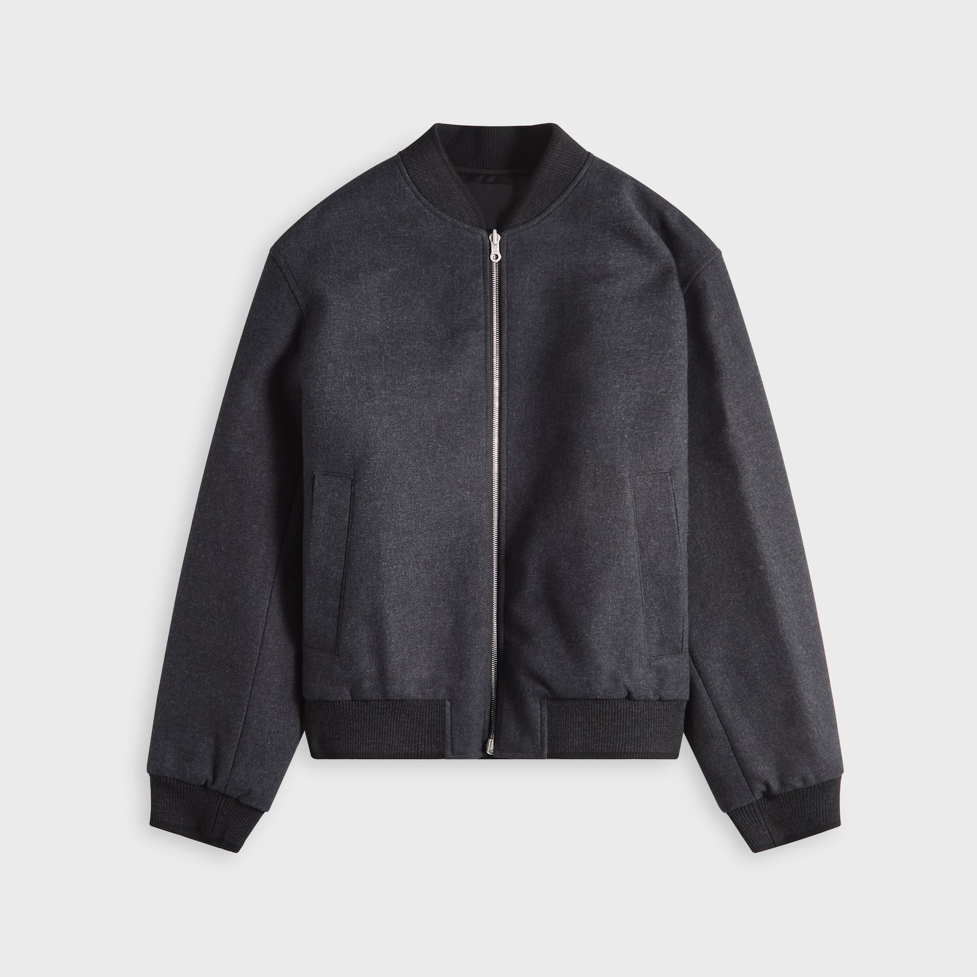 Dries Van Noten Brushed Back Twill Cotton Jacket - Dark Grey