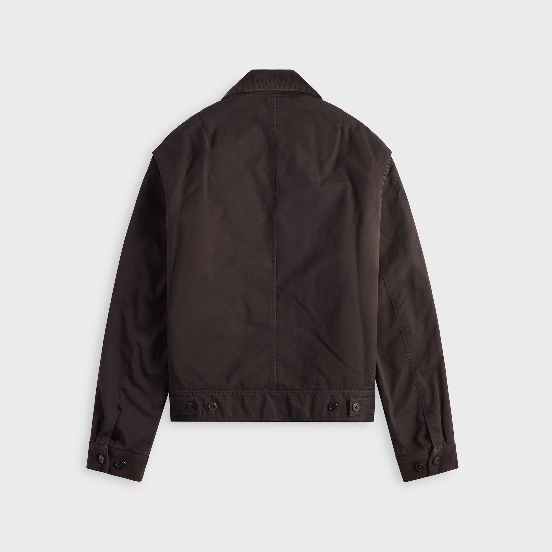 Dries Van Noten Overdyed Double Weave Compact Cotton Jacket - Brown