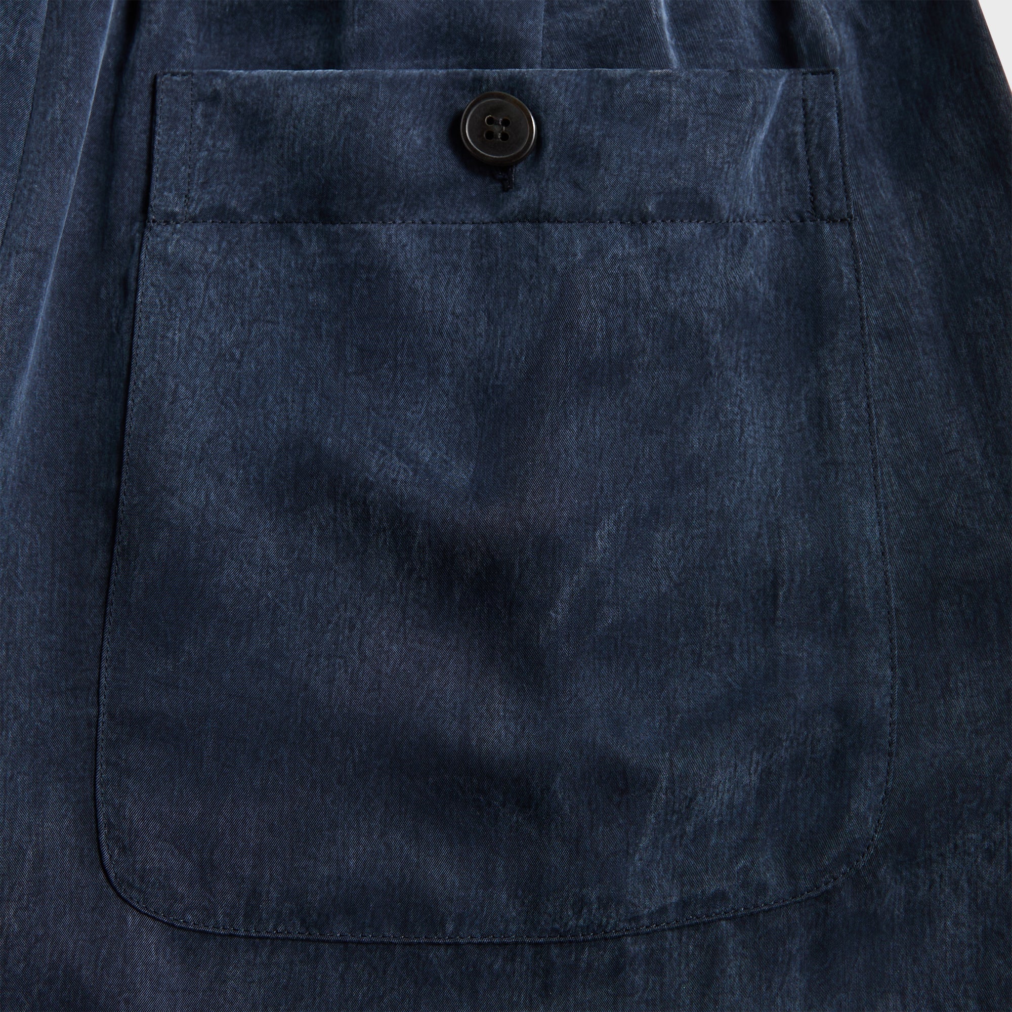 Dries Van Noten Sand Washed Cupro Pant - Navy – Kith