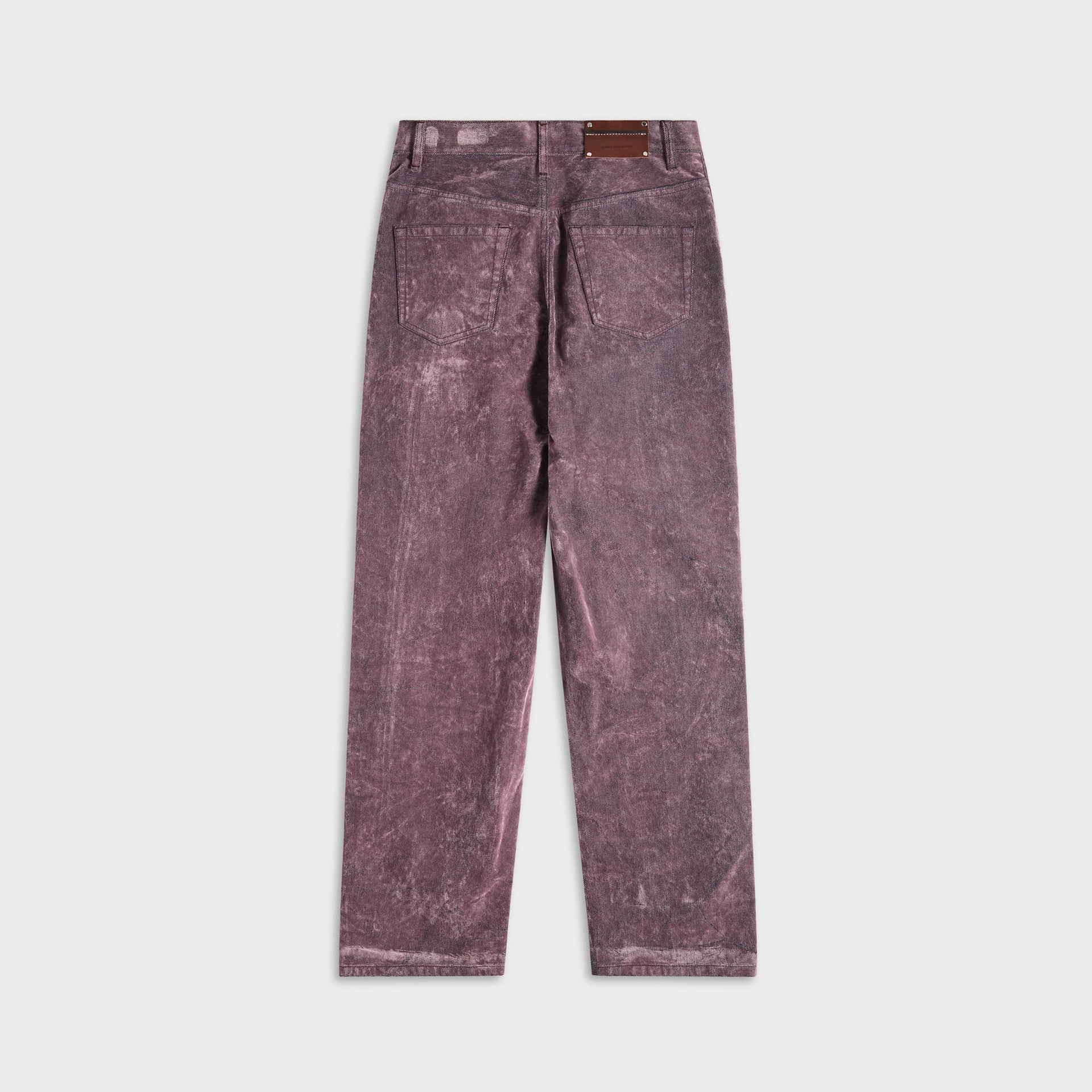 Dries Van Noten Flocked Rinse Wash Pant - Lilac
