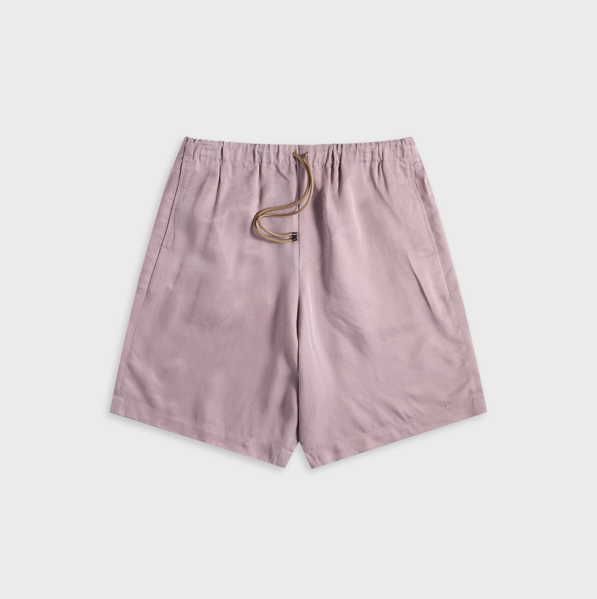 Dries Van Noten Sand Washed Cupro Short - Light Lilac