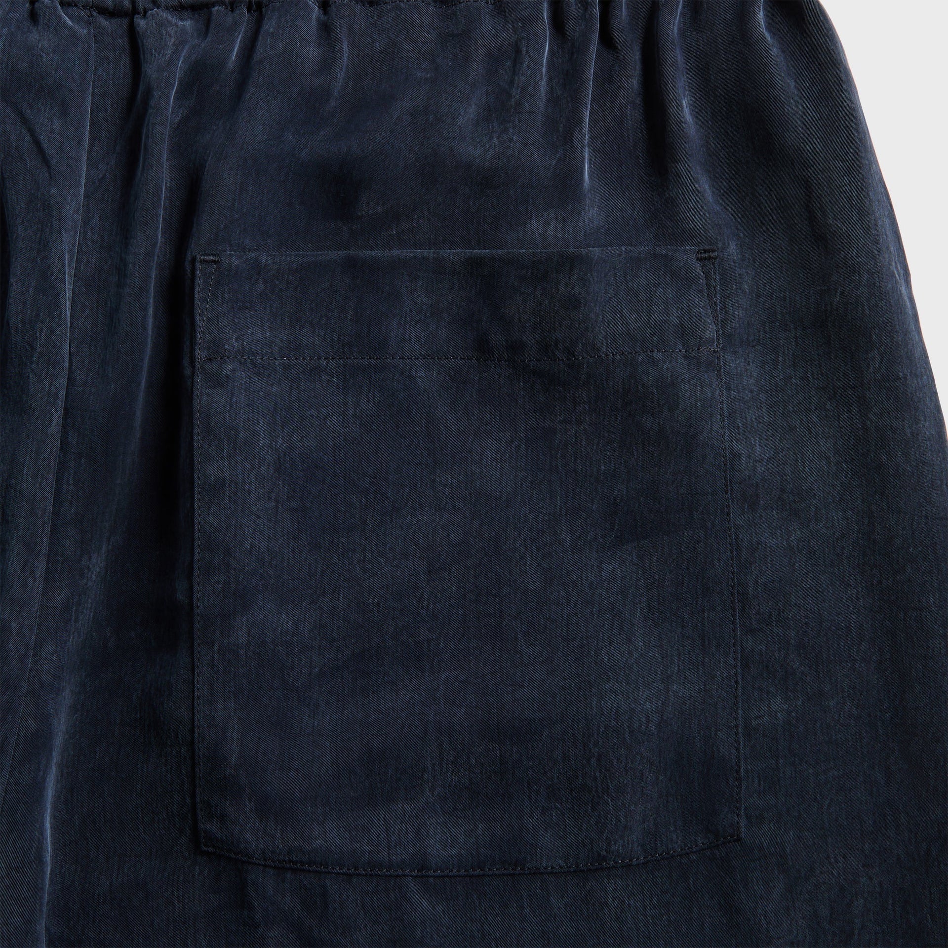 Dries Van Noten Sand Washed Cupro Short - Navy