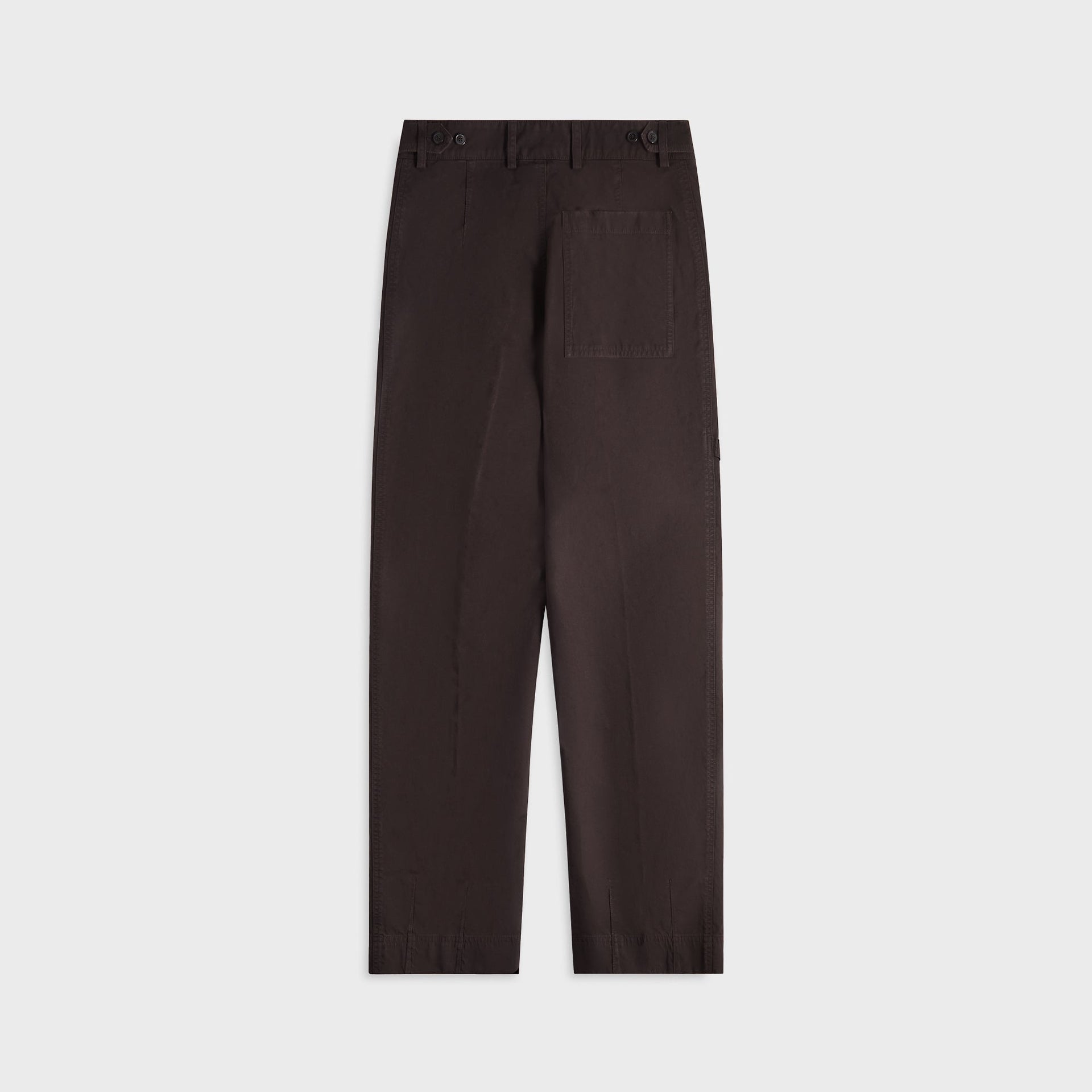 Dries Van Noten Overdyed Double Weave Compact Cotton Pant - Brown