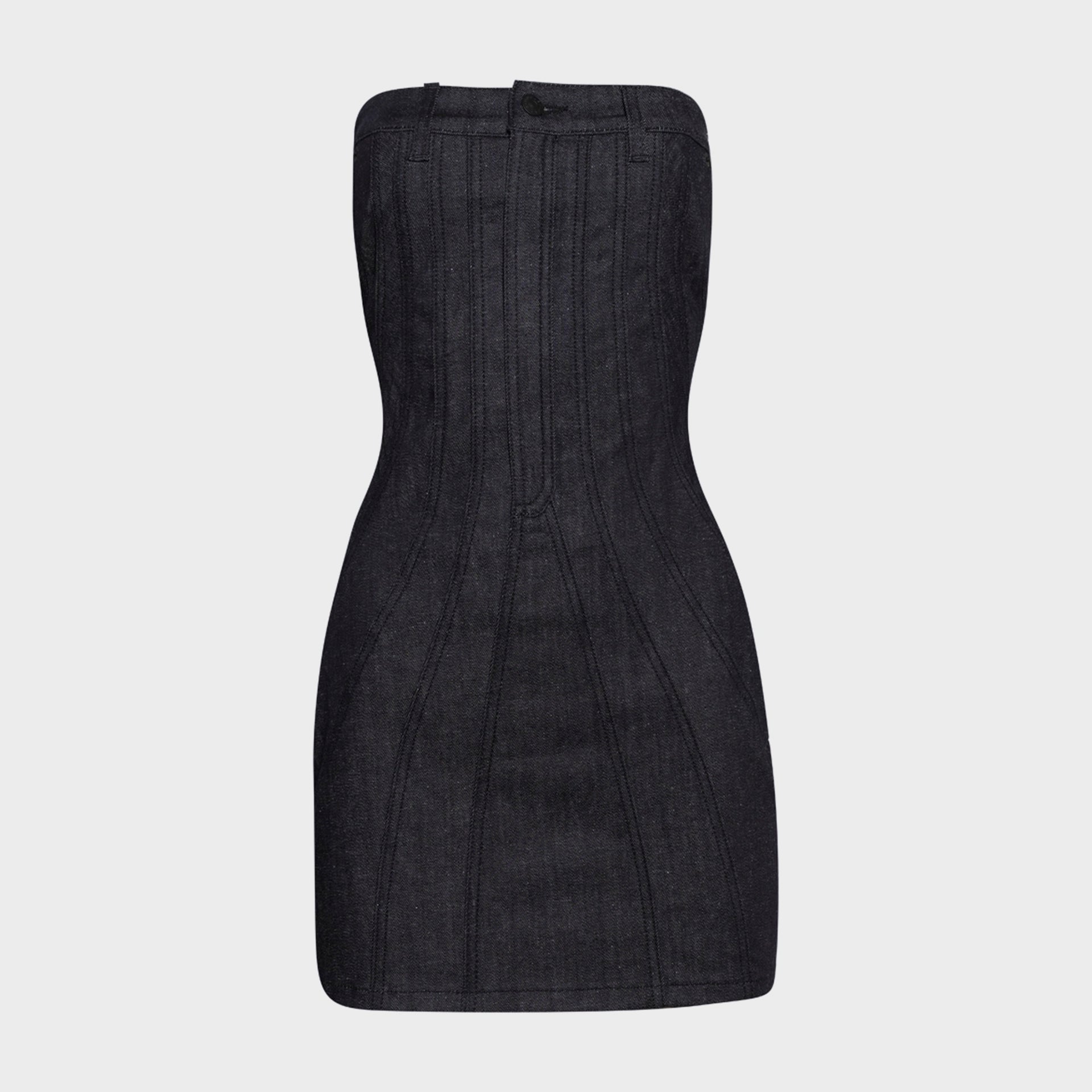 Mugler Denim Dress - Raw Blue