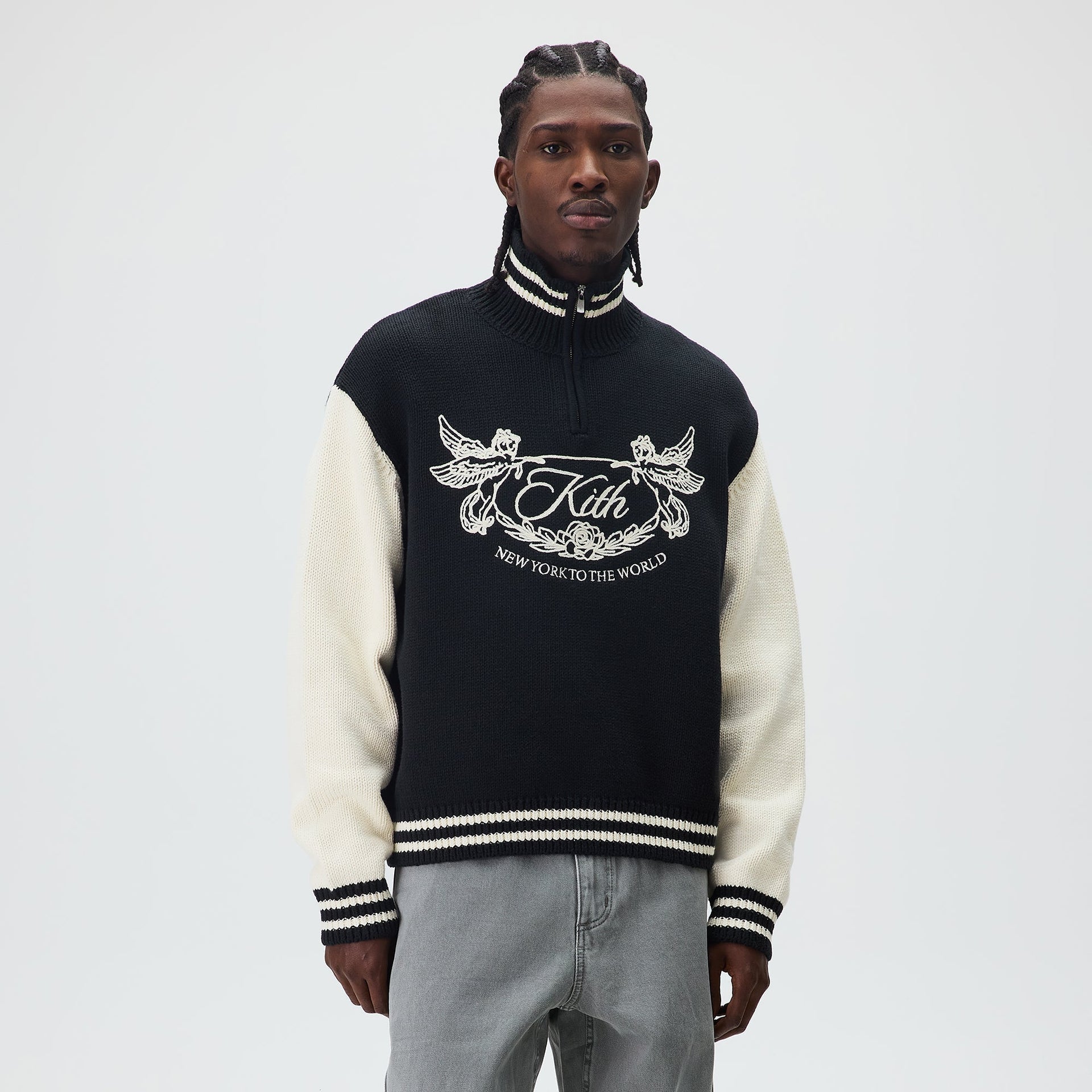Kith Quarter Zip Wyona Sweater - Ink