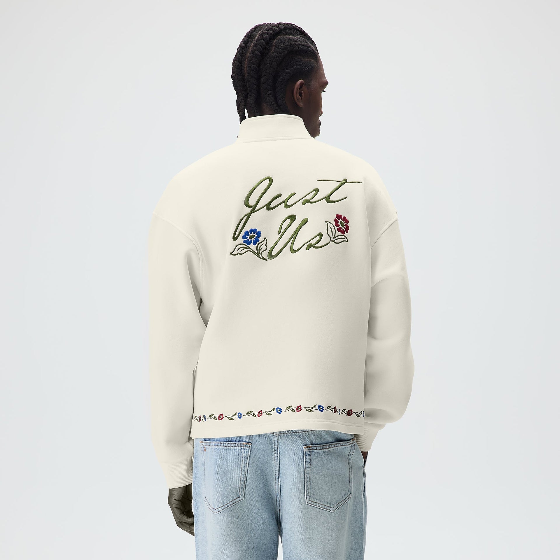 Kith Floral Queensbridge Quarter Zip - Silk