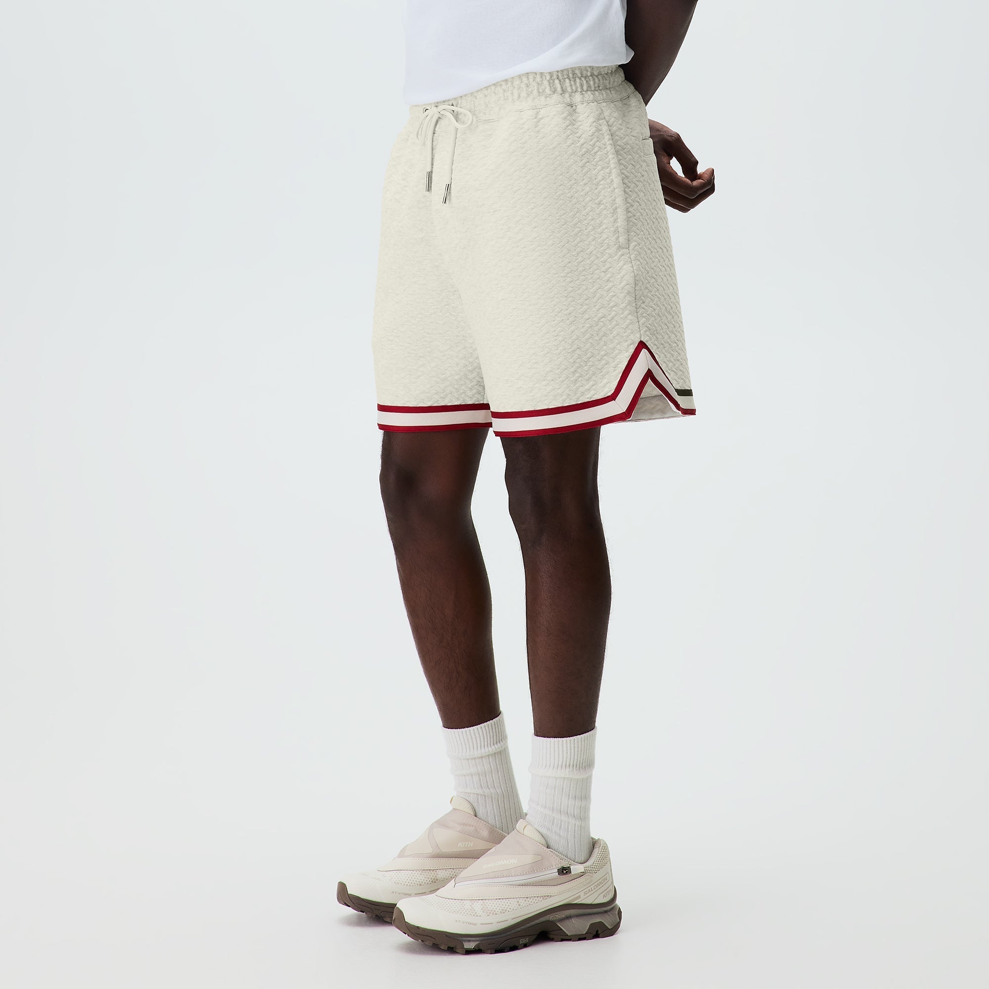 Kith Tessellation Interlock Curtis Short - Light Heather Grey