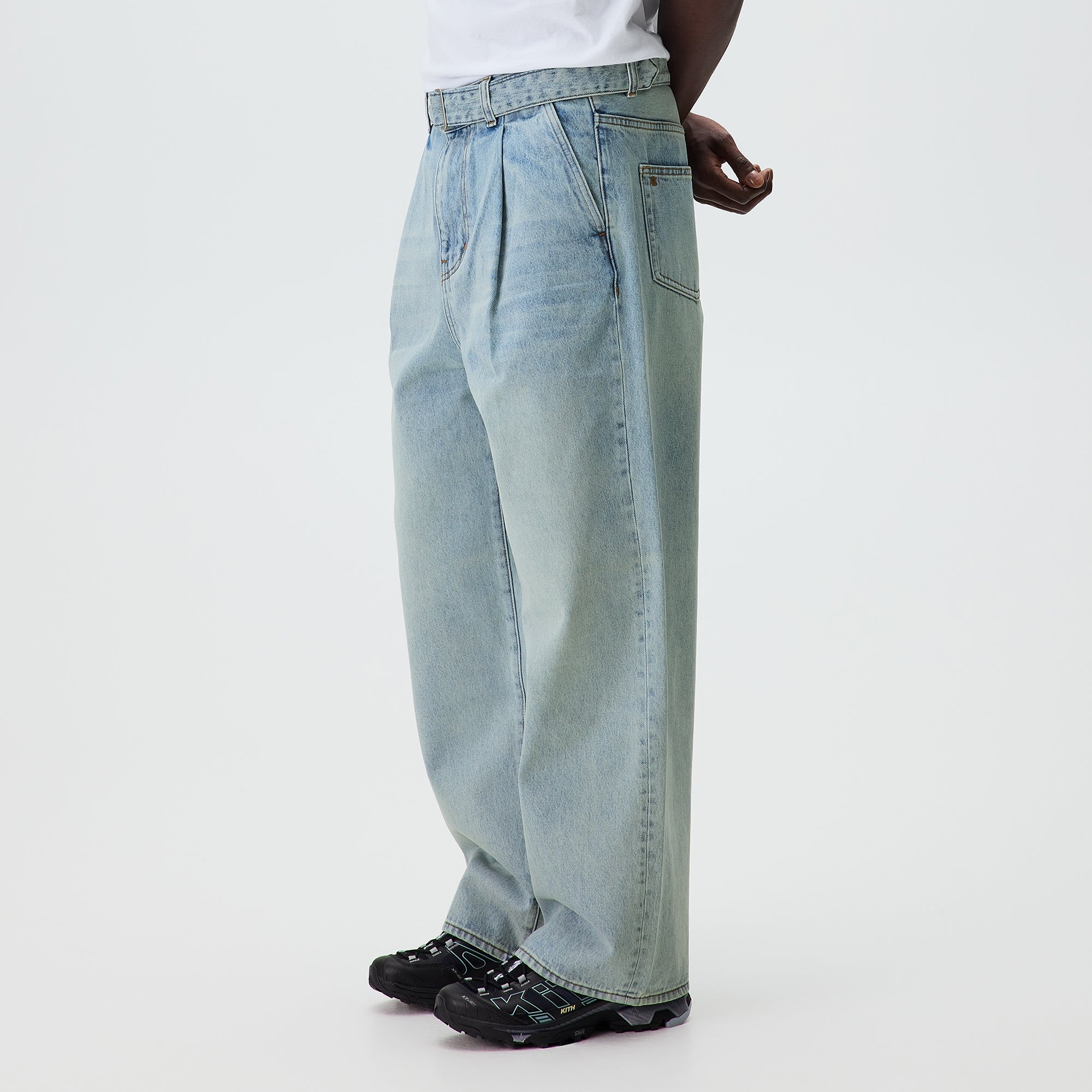 KITH デニム Kith Belted Jaime Denim Pant - Light Indigo