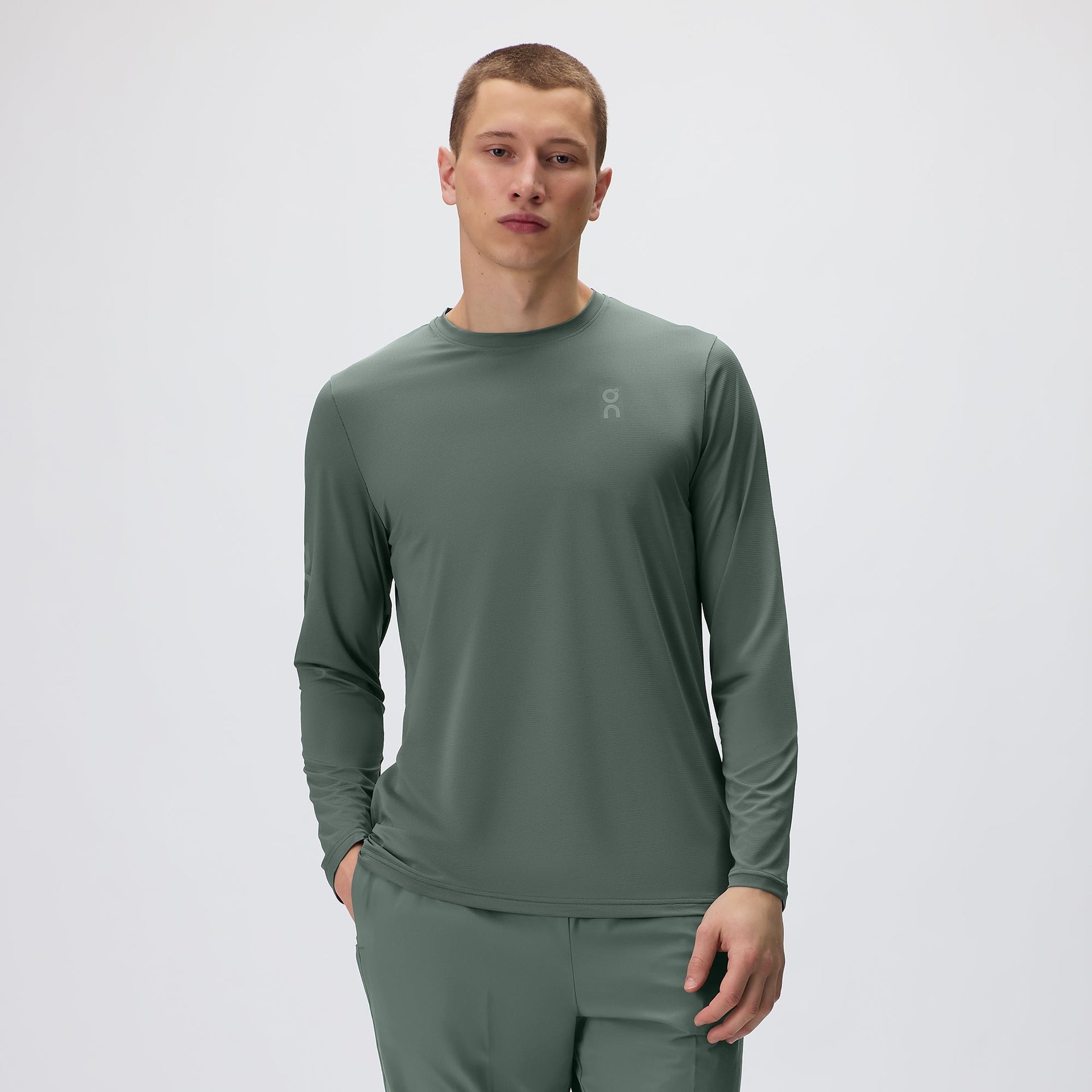 Kith for On Core Long Sleeve Tee - Olive