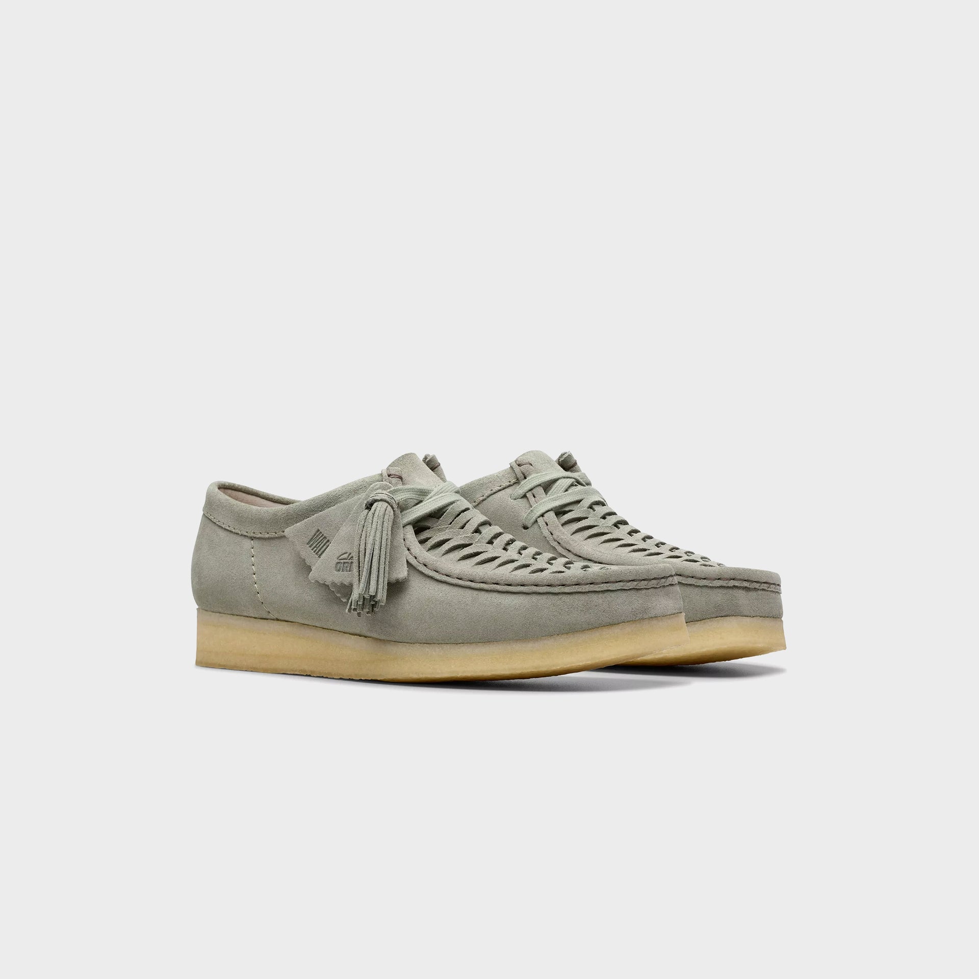 Clarks Wallabee Weave - Sage Suede