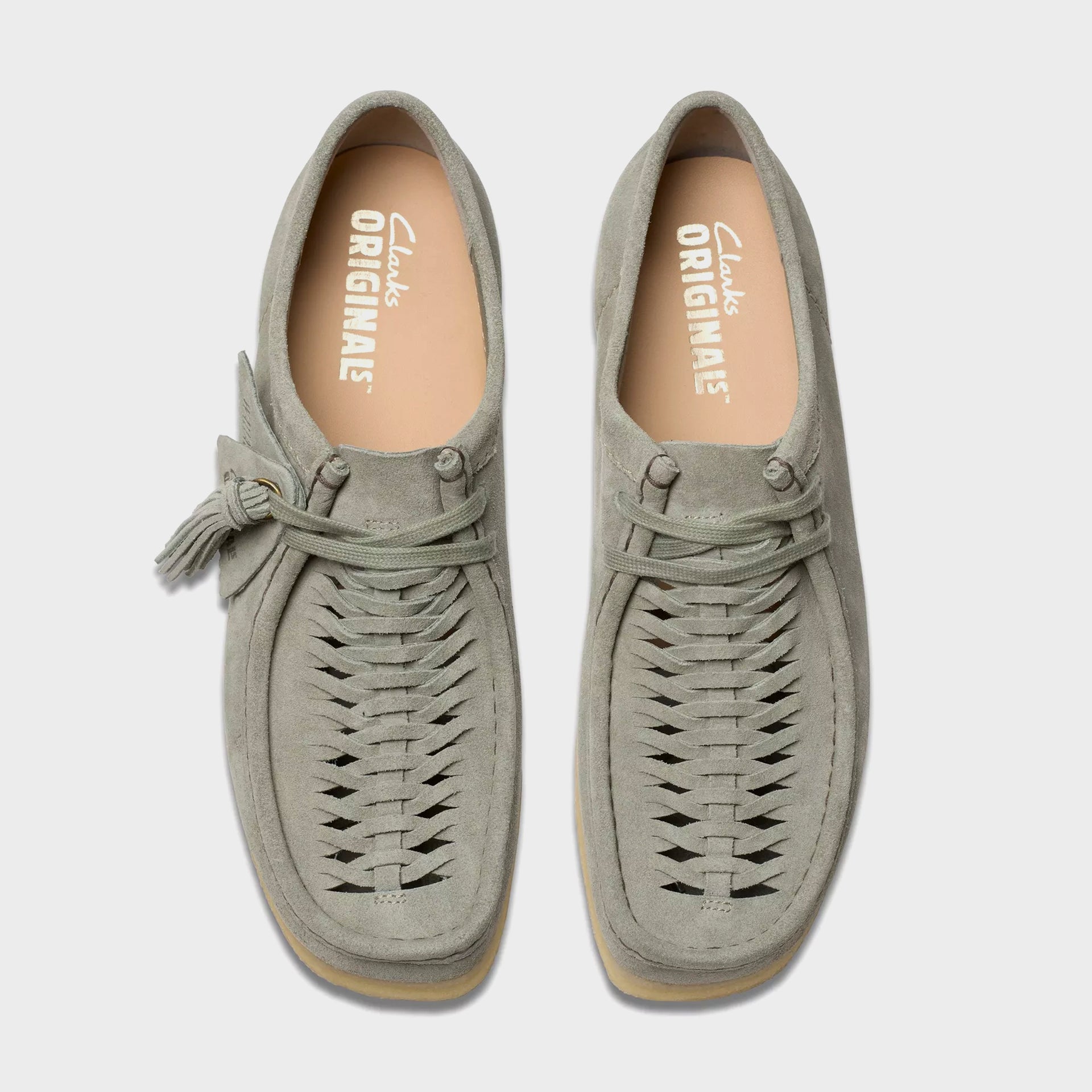 Clarks Wallabee Weave - Sage Suede