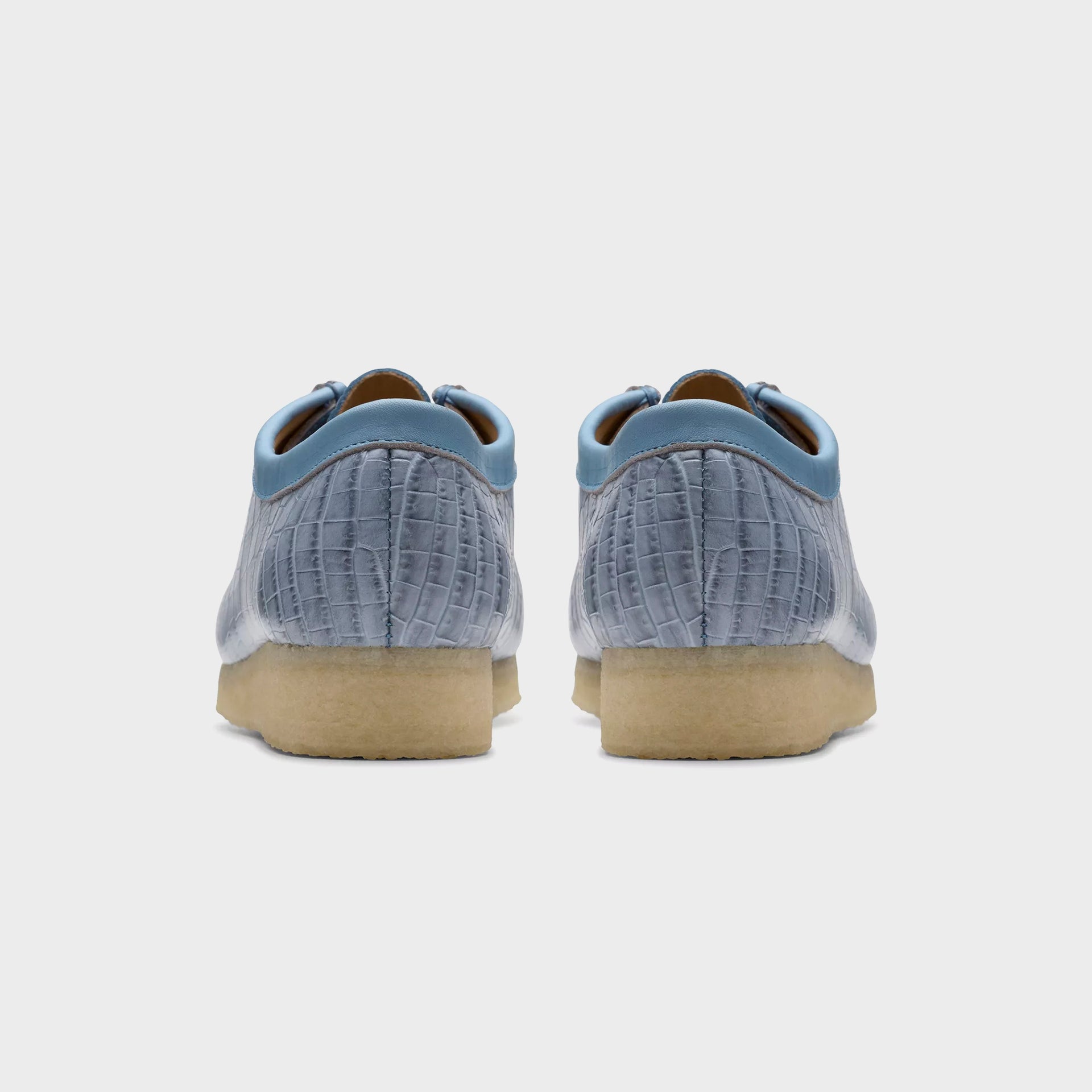 Clarks Wallabee - Powder Blue Croc