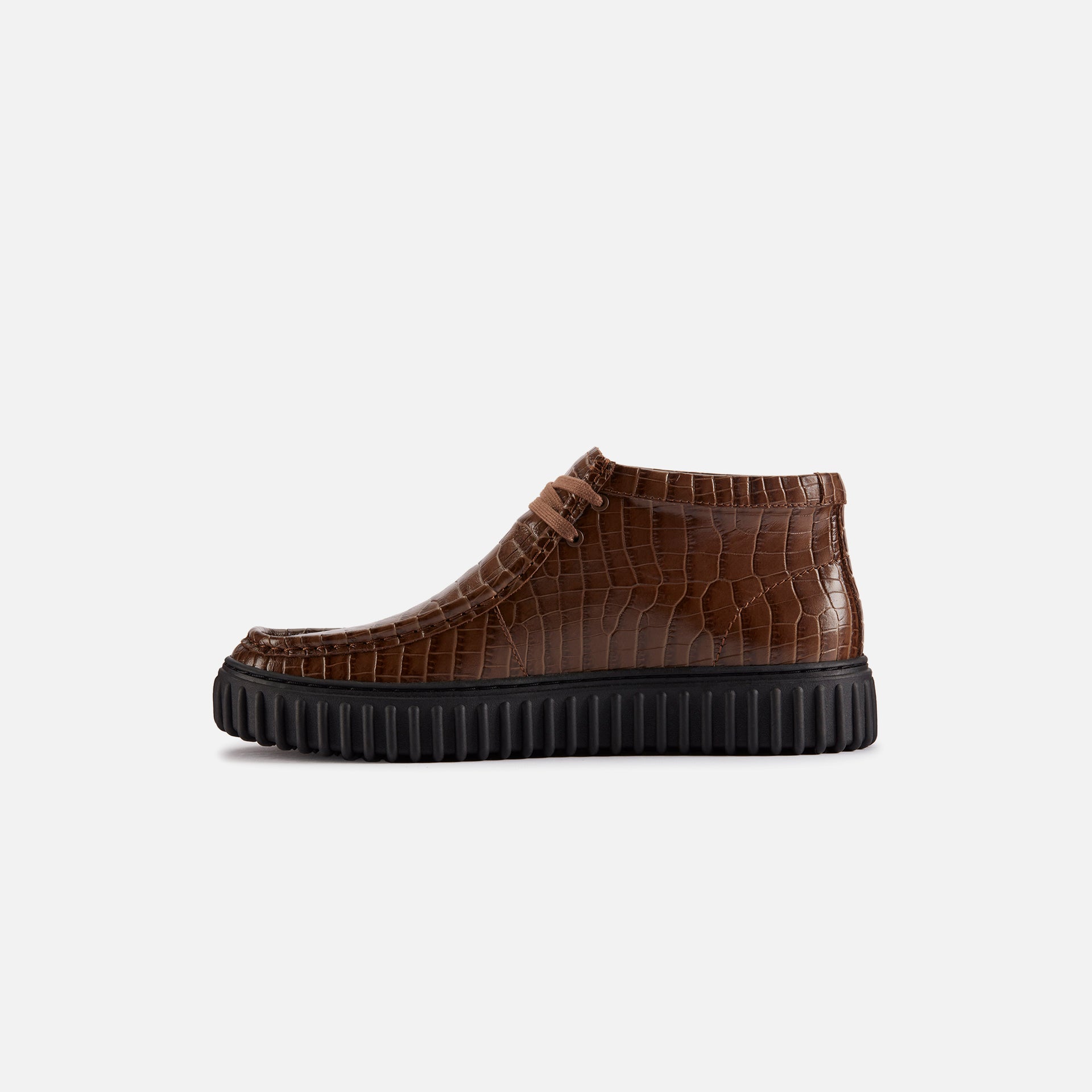 Clarks x Martine Rose Torhill Hi - Brown Crocodile Leather