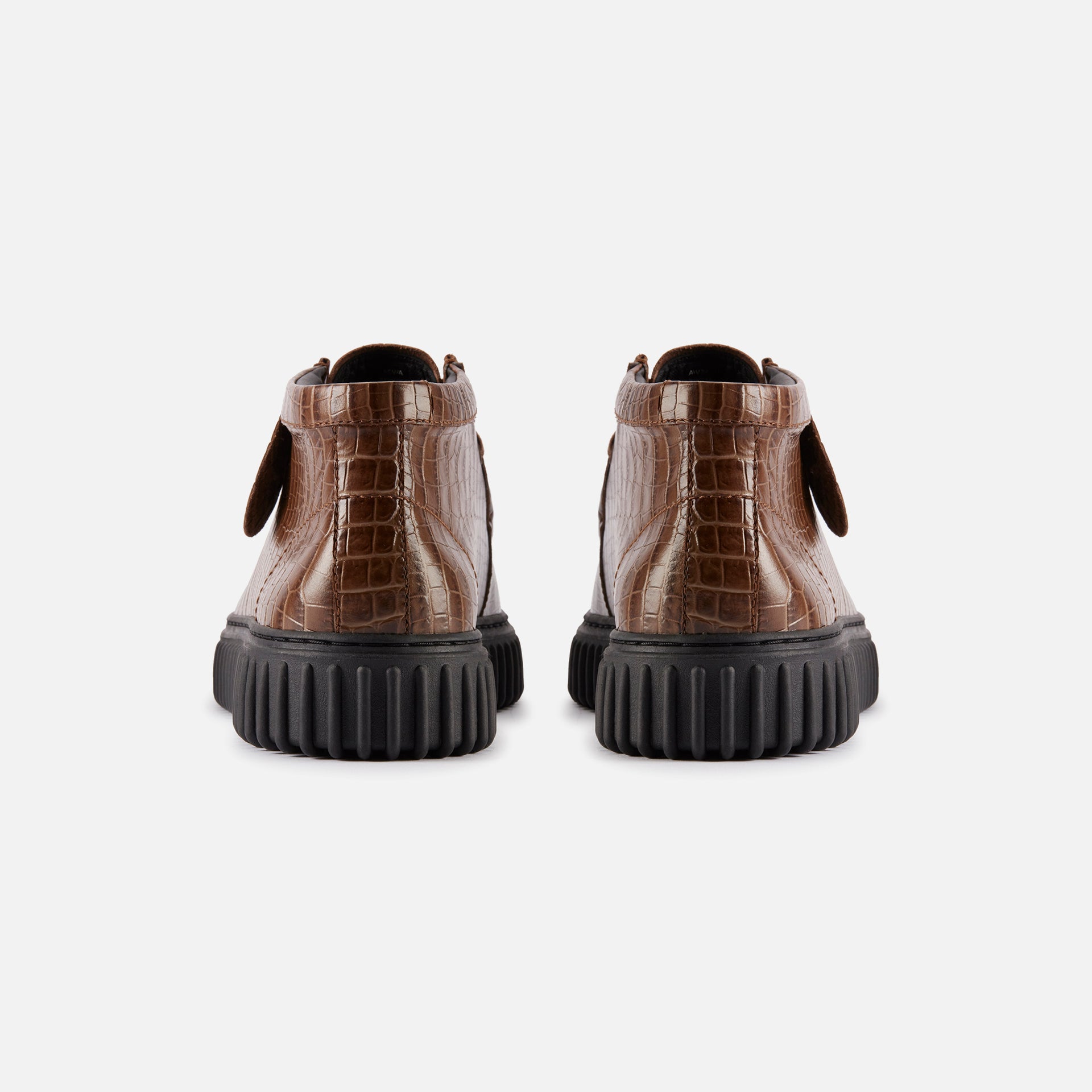 Clarks x Martine Rose Torhill Hi - Brown Crocodile Leather