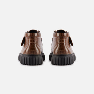 Clarks x Martine Rose Torhill Hi - Brown Crocodile Leather