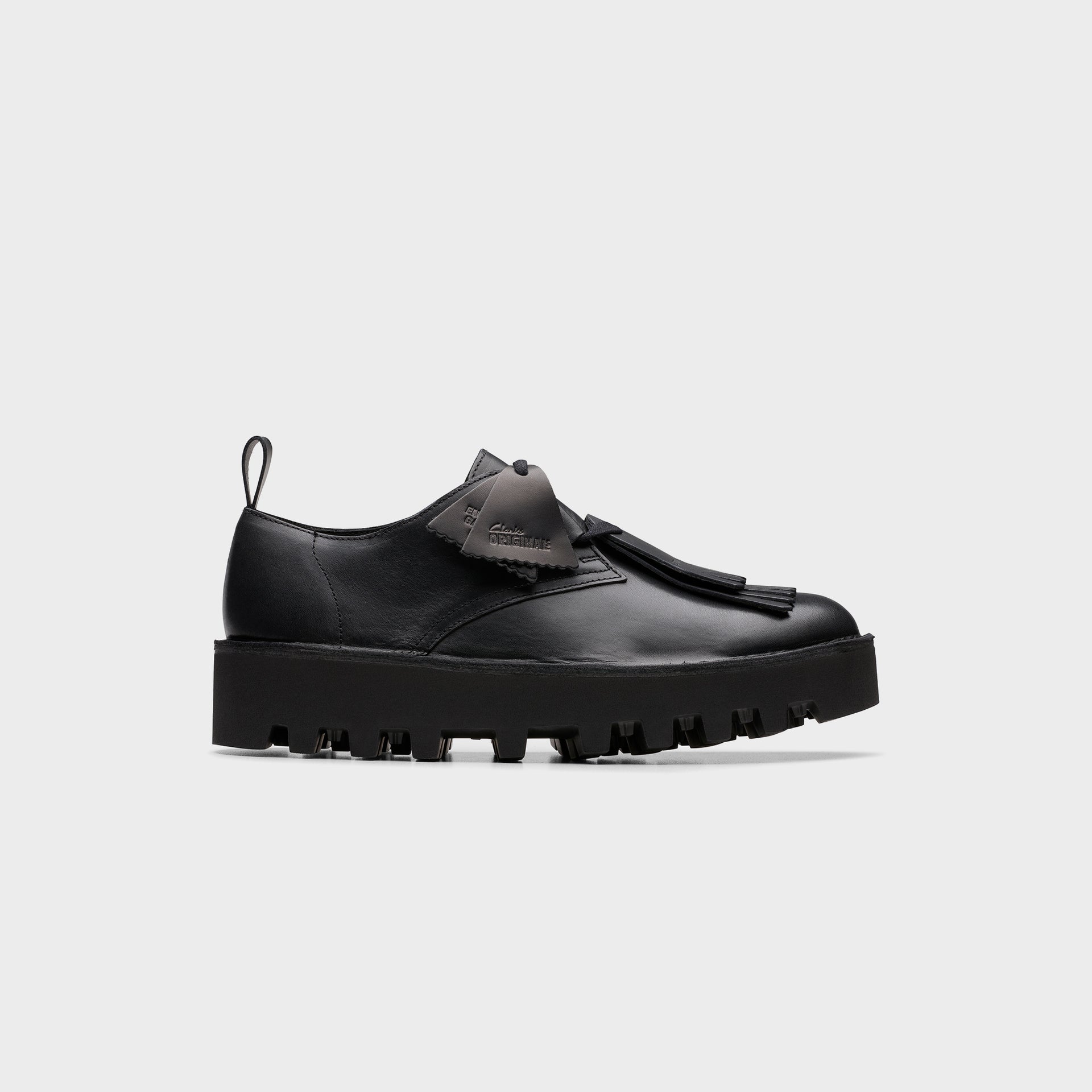 Clarks x Engineered Garments Desert Khan - Black Smooth