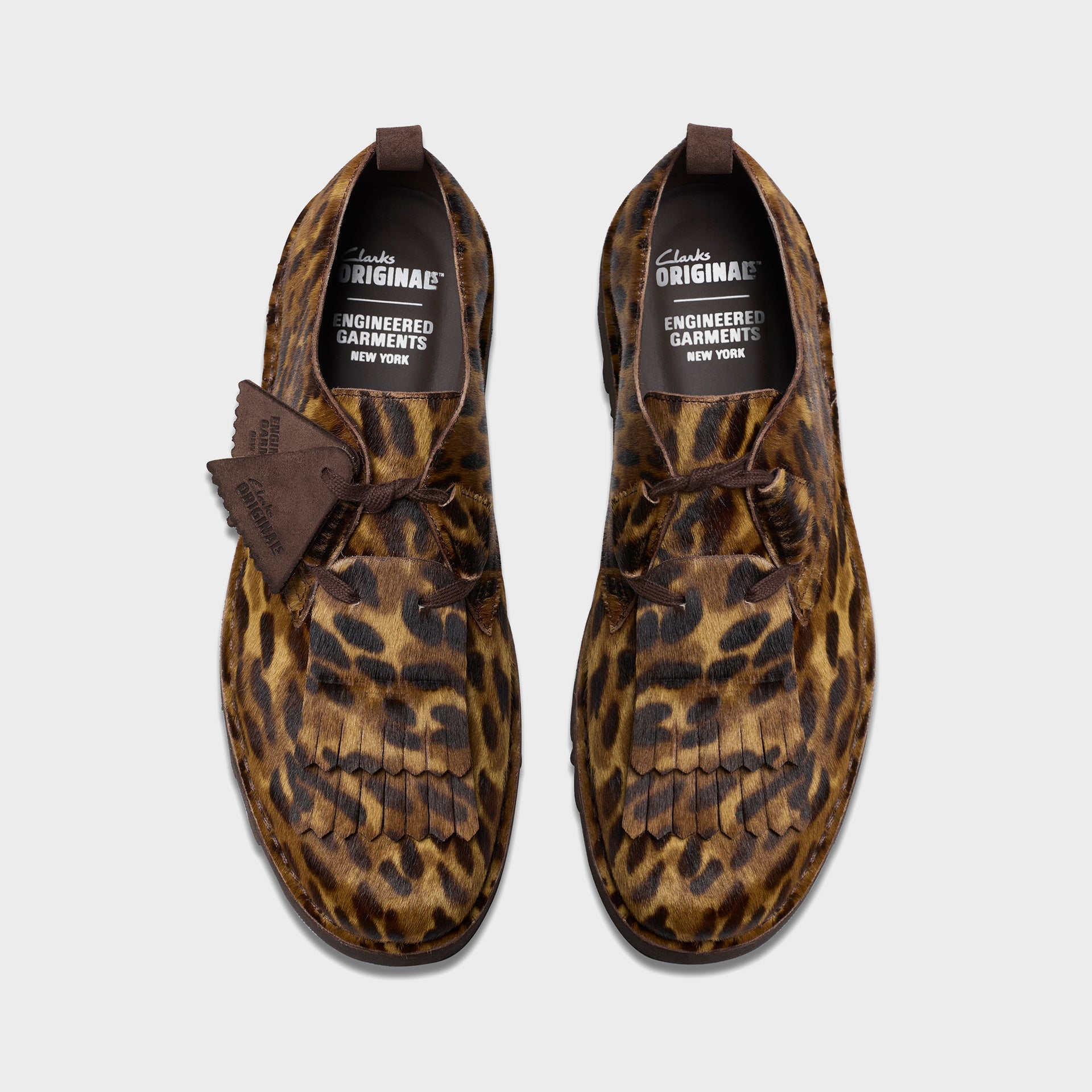 Clarks x Engineered Garments Desert Khan - Leopard Pony