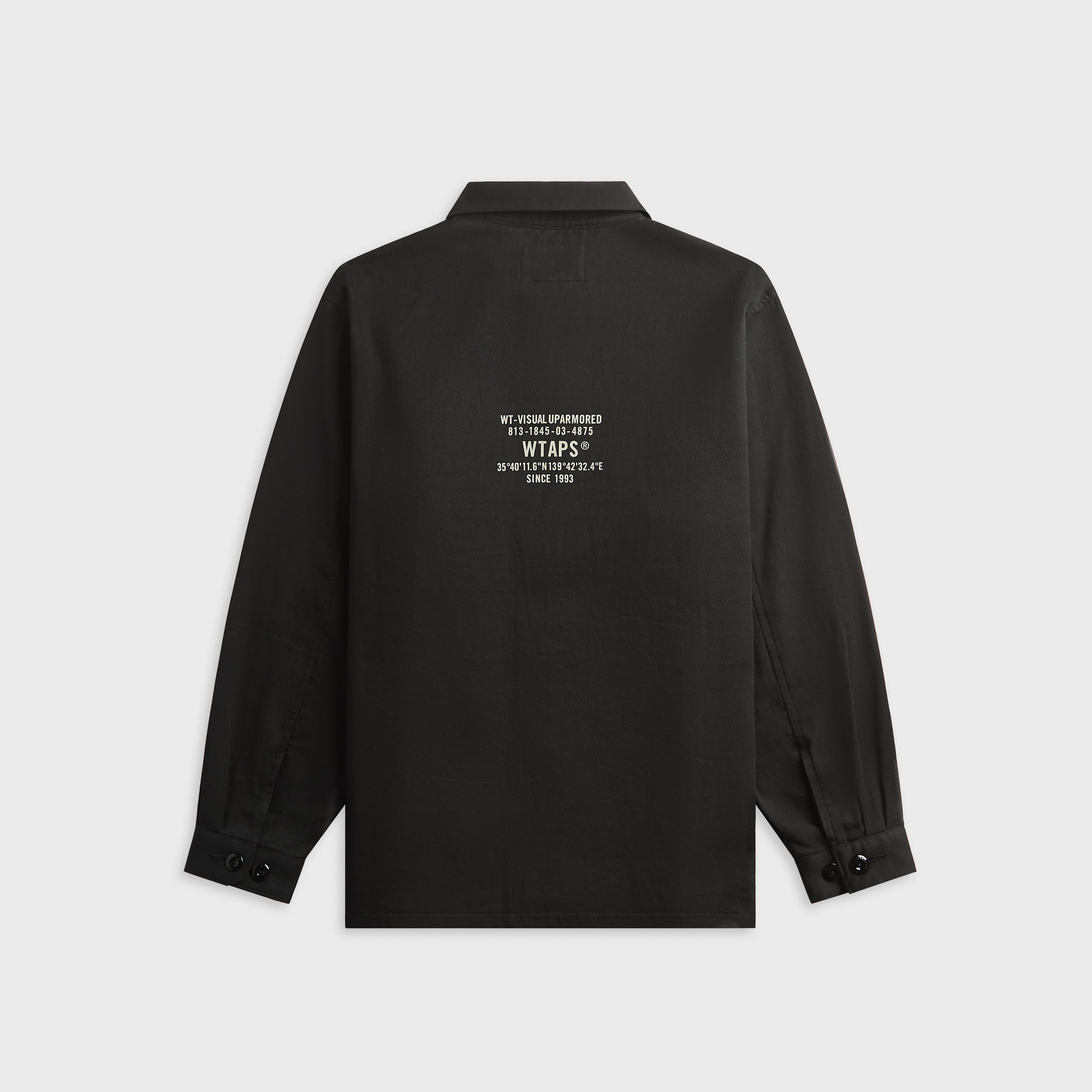 WTAPS CBW Cotton Twill Long Sleeve Shirt - Black – Kith