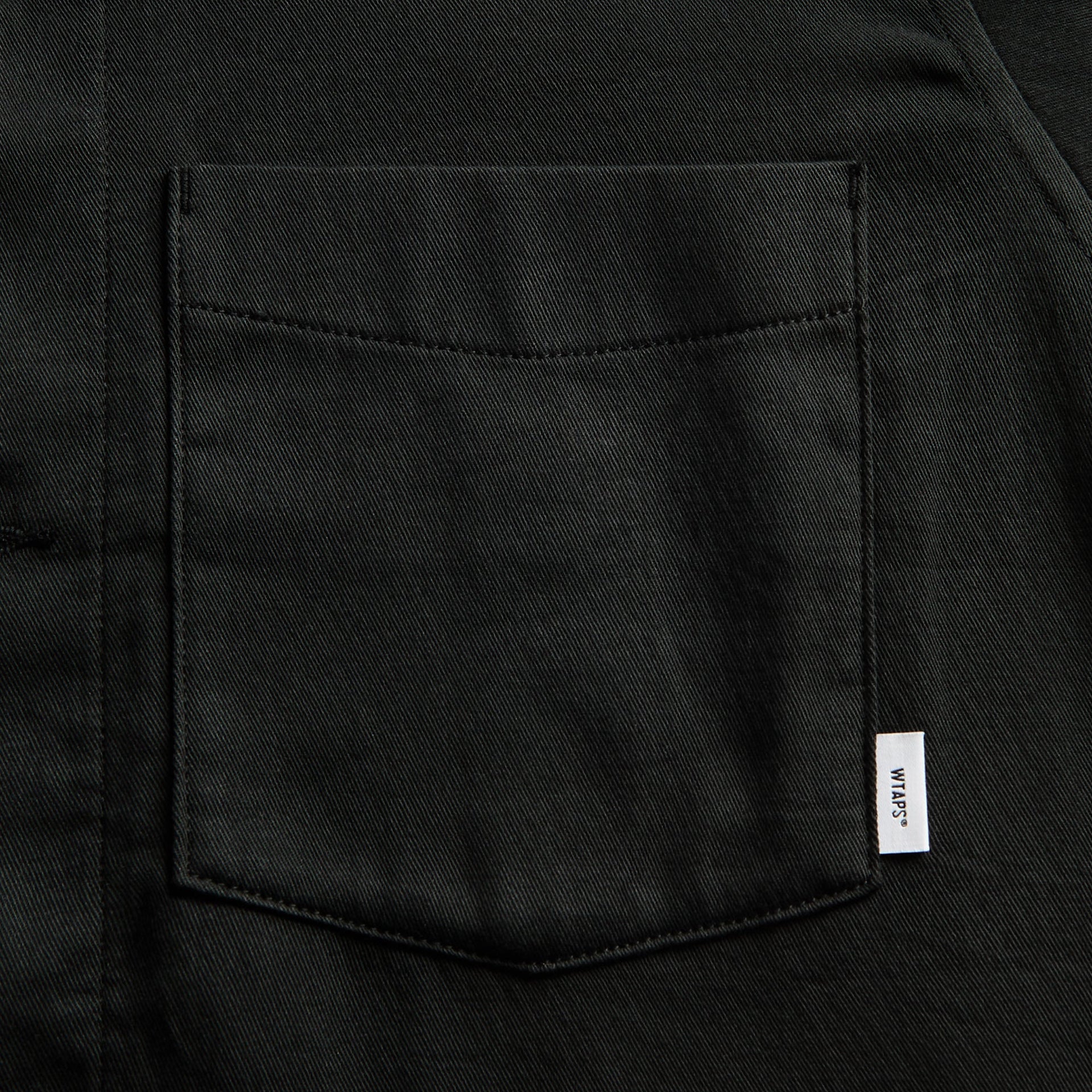 WTAPS CBW Cotton Twill Long Sleeve Shirt - Black