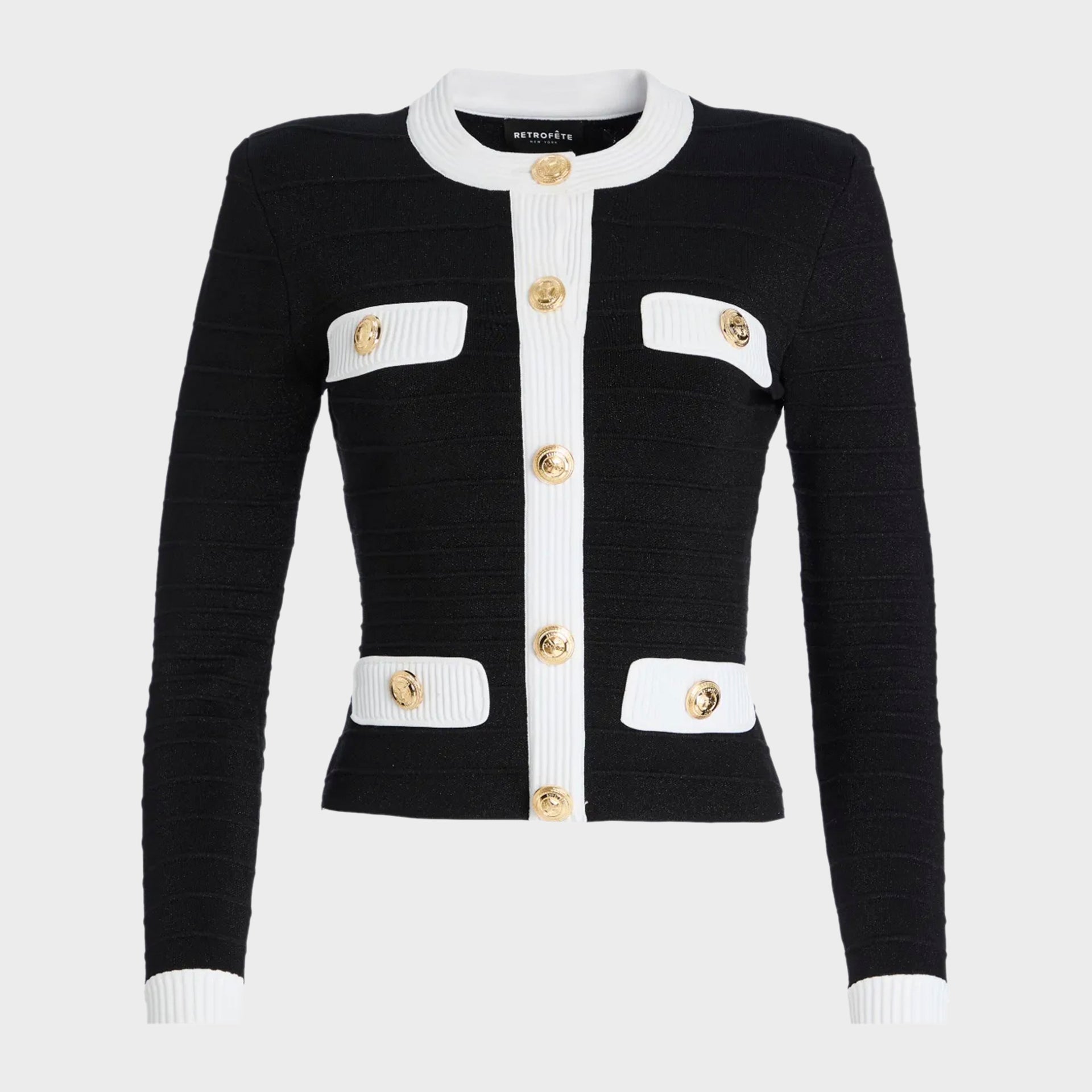 Retrofete Calla Jacket-Metallic Black