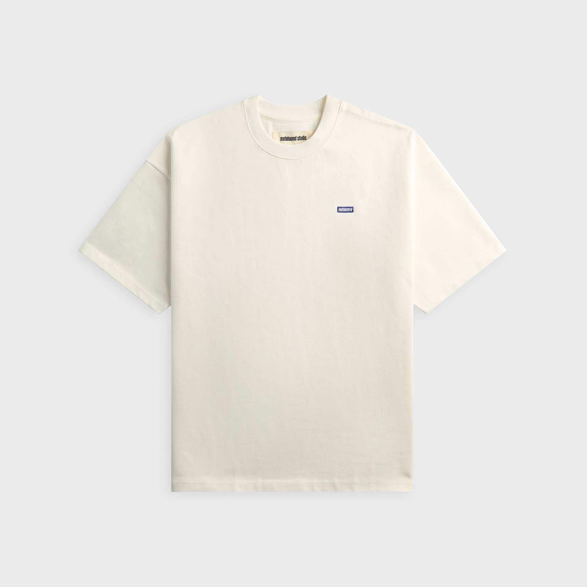 Metalwood Heavyweight Mini Metal Logo Tee - White