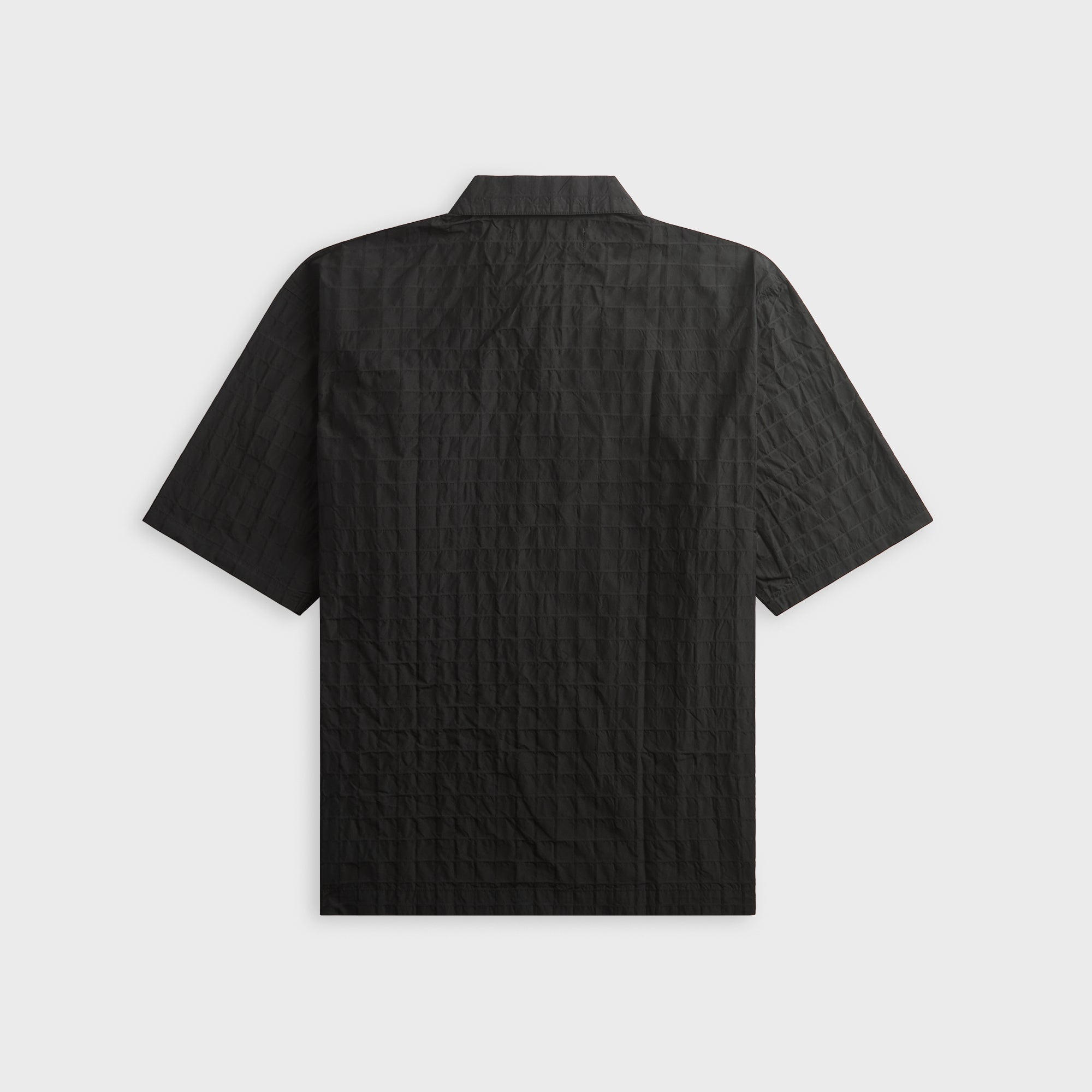 トップス doublet 22AW95WM15 Metalwood Oversized Snap Top Polo - Black – Kith