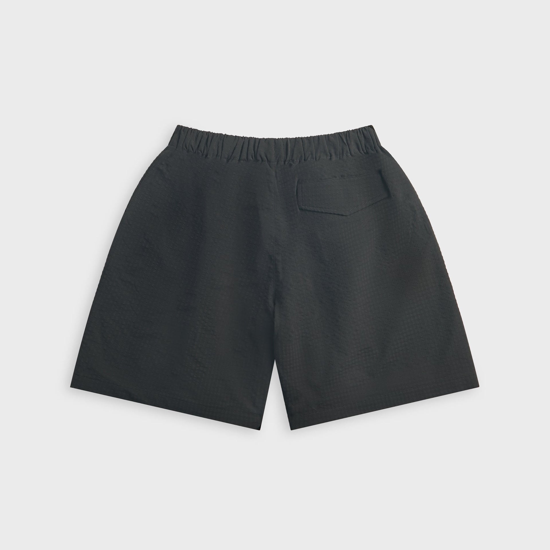 Metalwood Seersucker Spa Short - Black