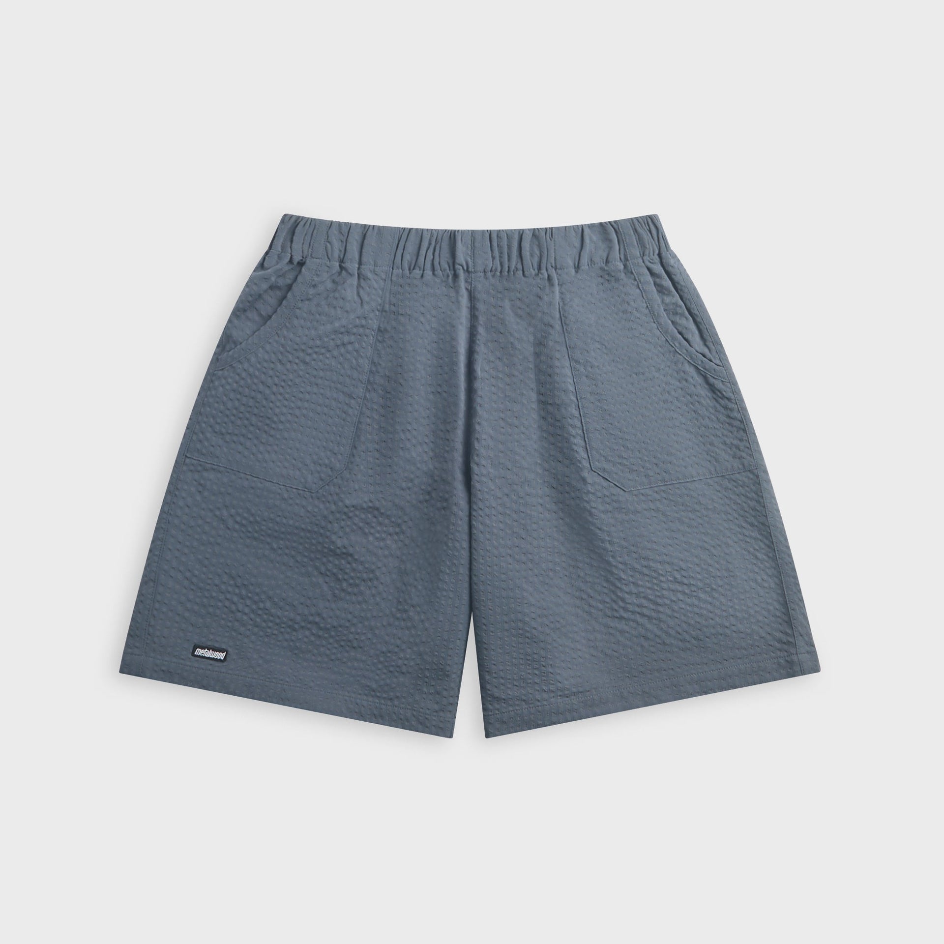 Metalwood Seersucker Spa Short - Navy