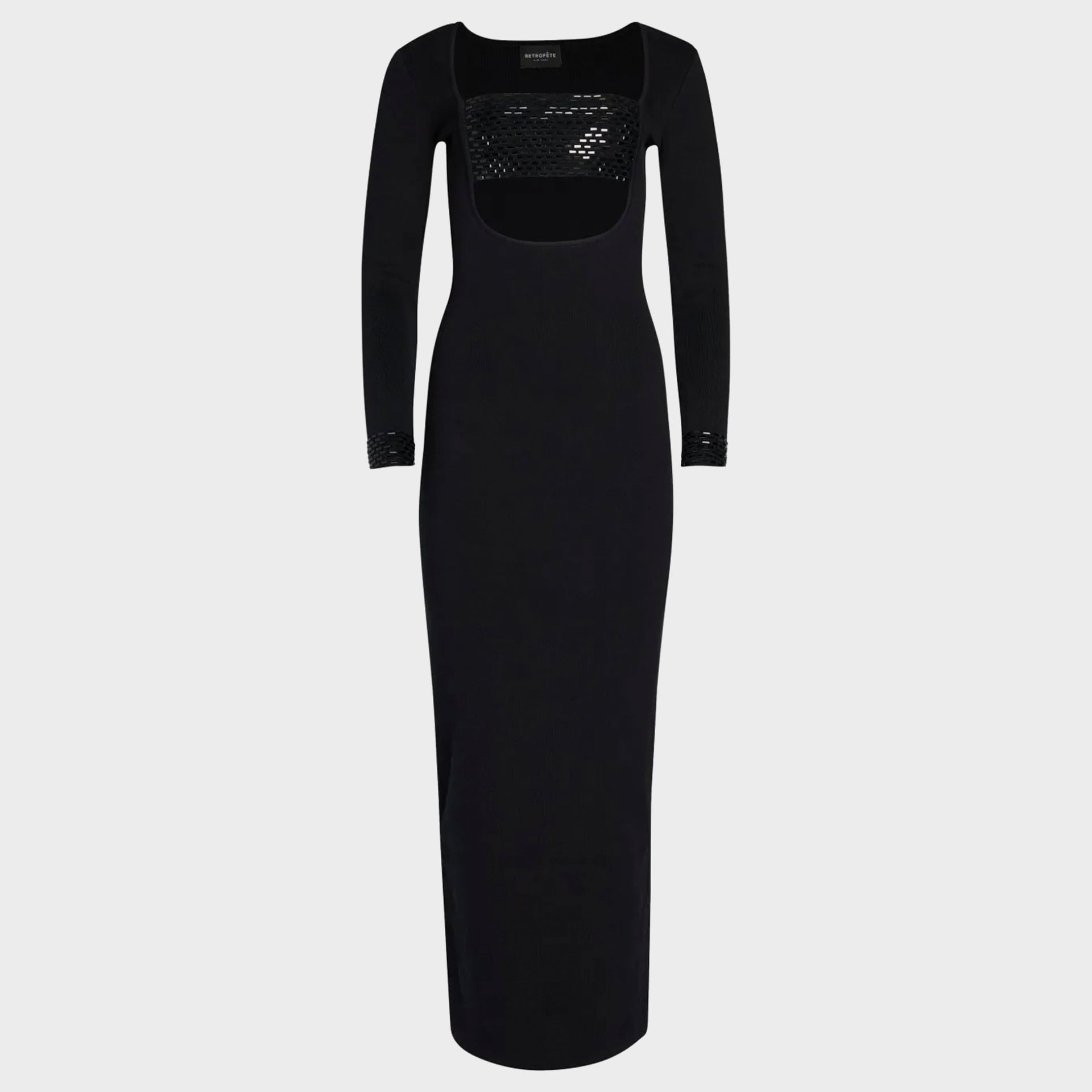Retrofete Raelle Embellished Knit Dress - Black