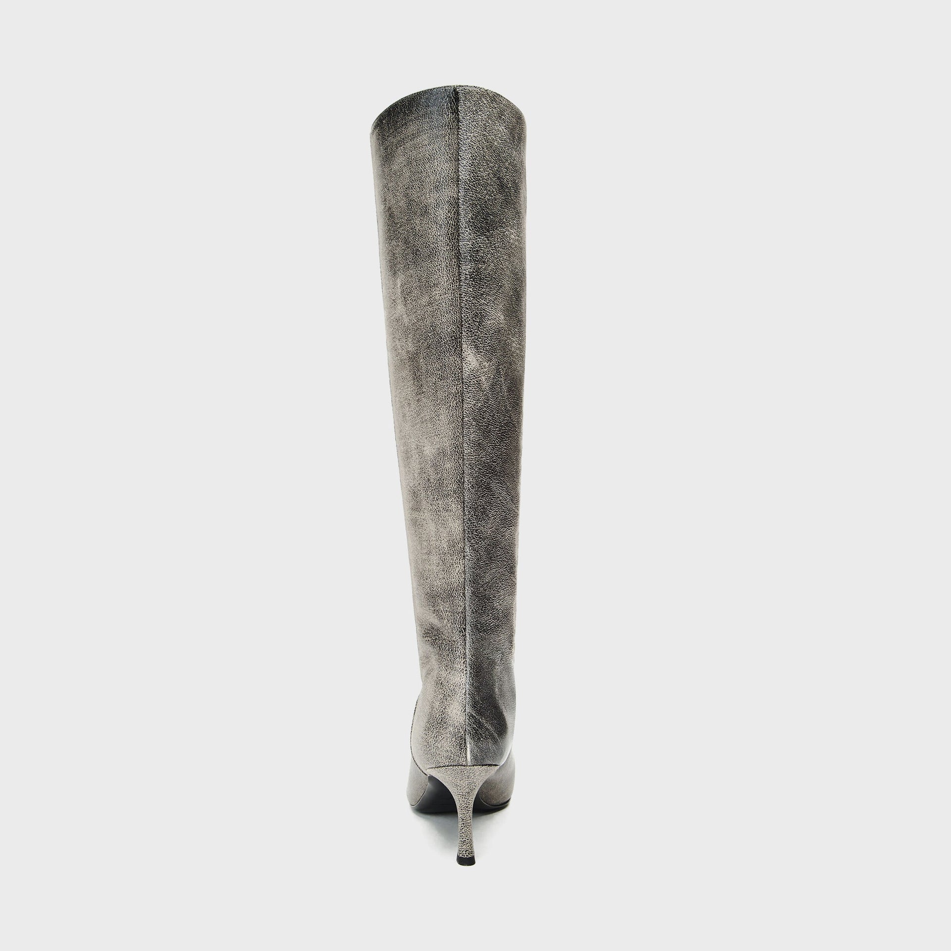 Alexander Wang Vera 65mm Tube Boot - Black Crackle Grey