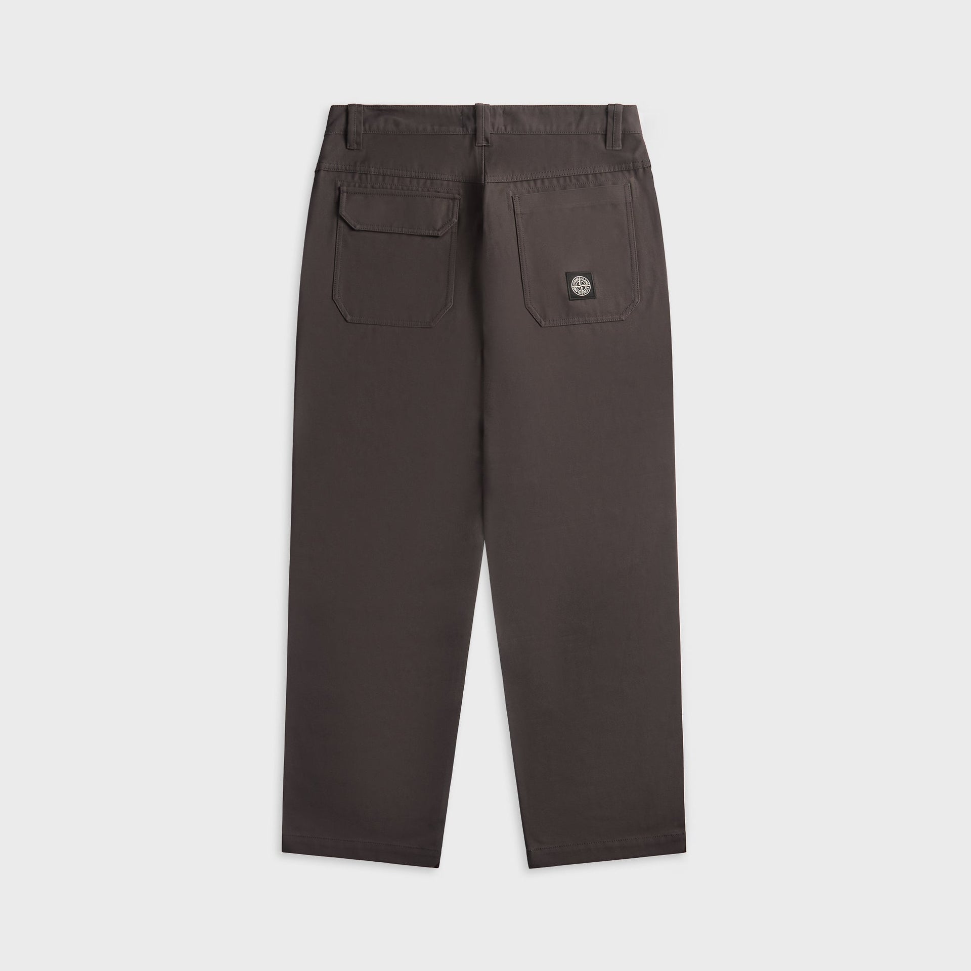 Stone Island Cotton Canvas Chino Trousers - Charcoal Grey